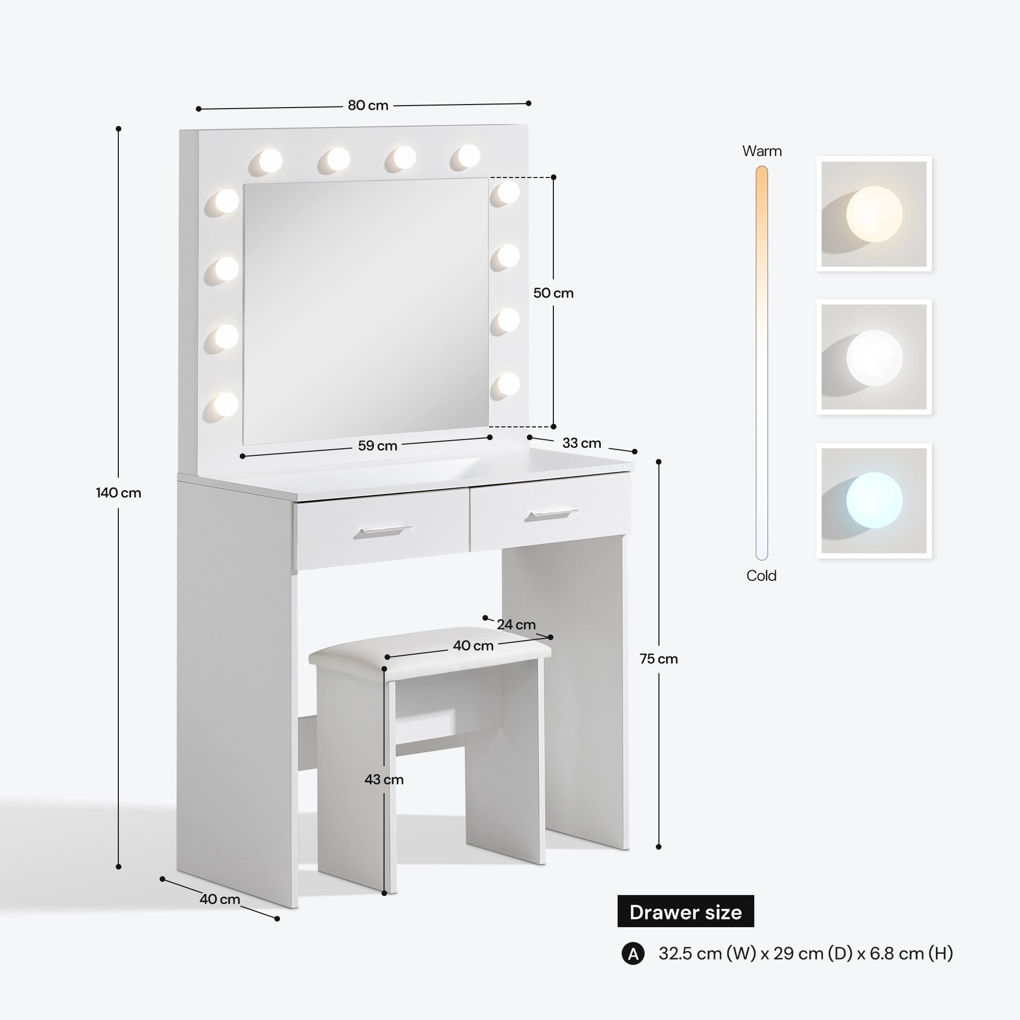 Lumina Dressing Table