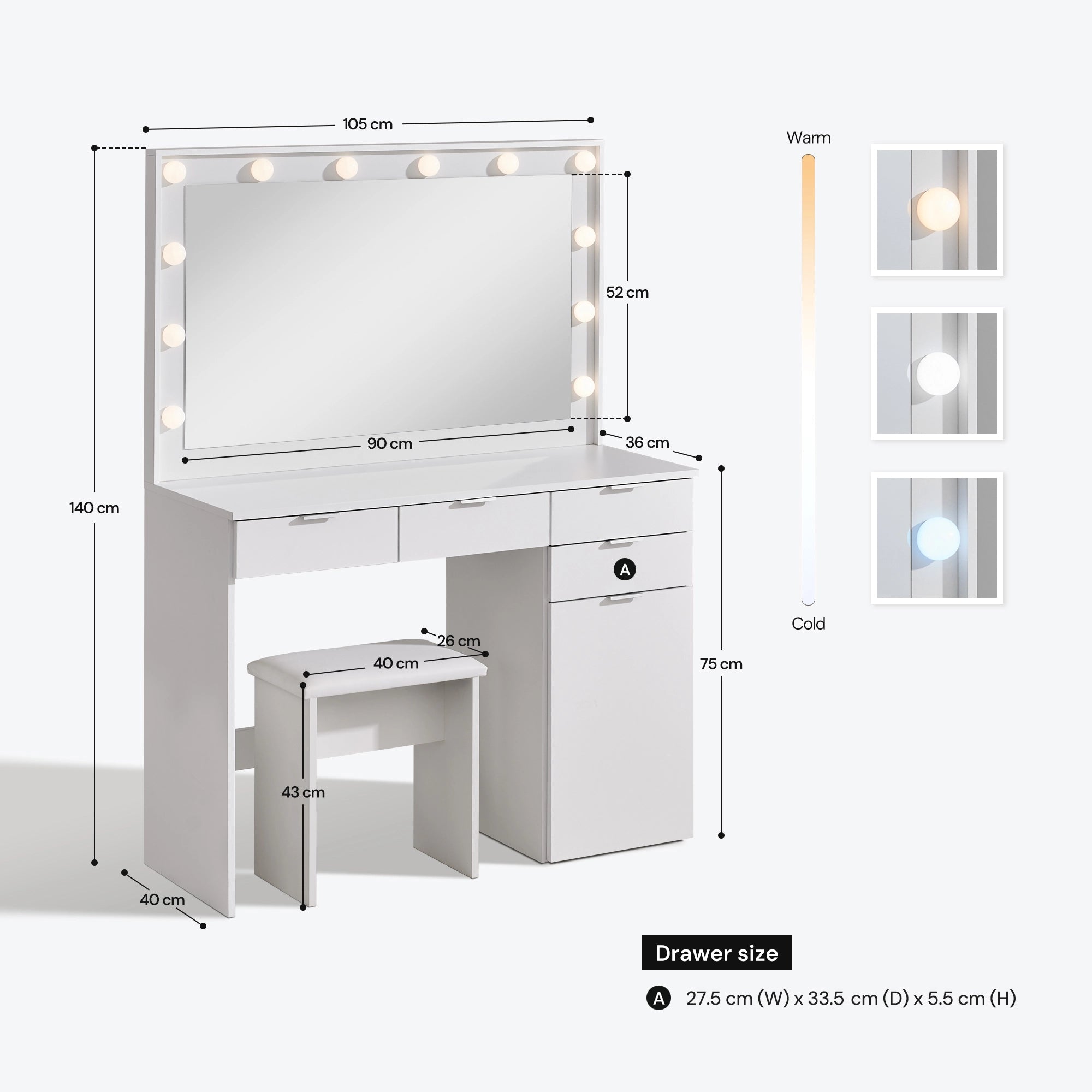 Lunea Dressing Table