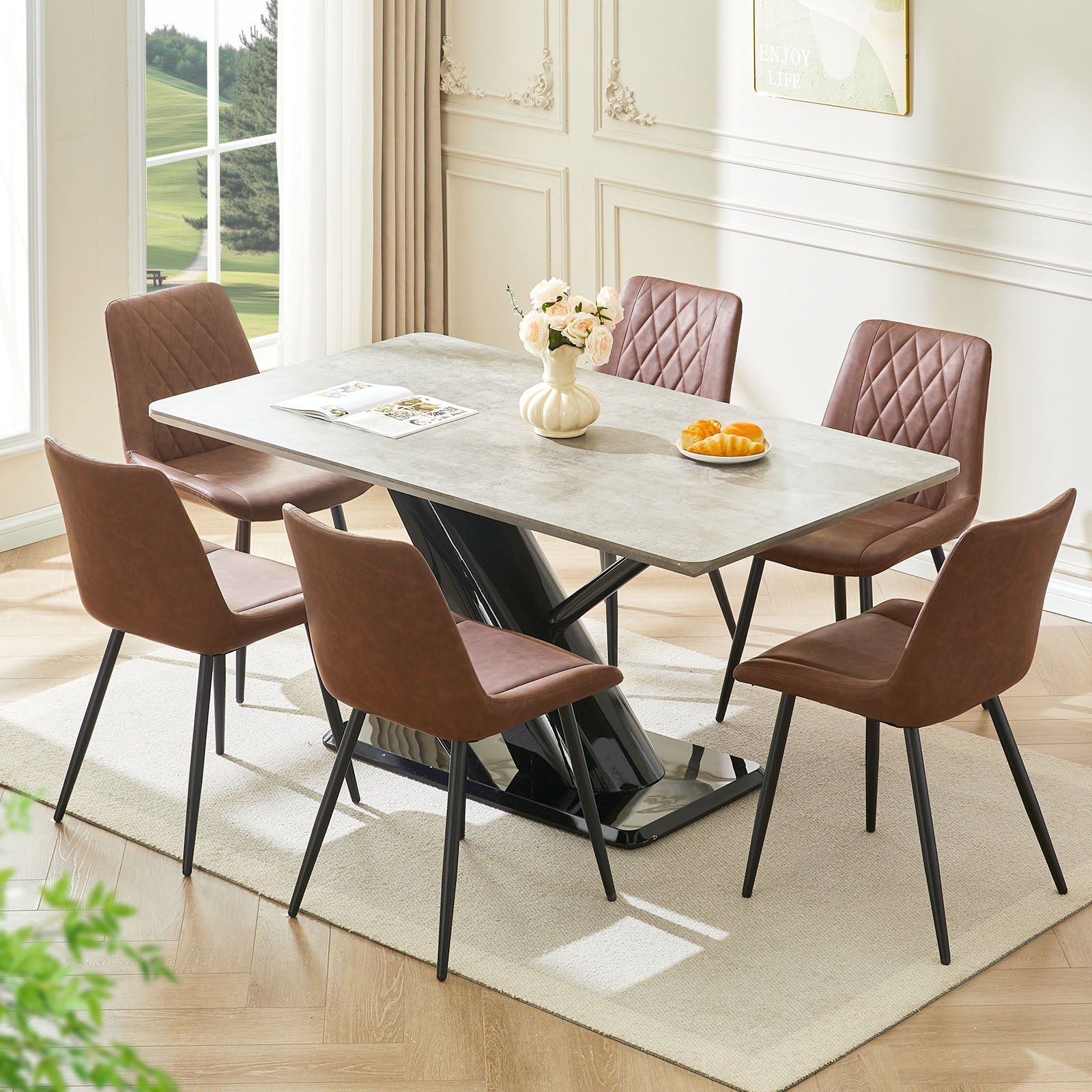 Kair Faux Leather Dining Chairs