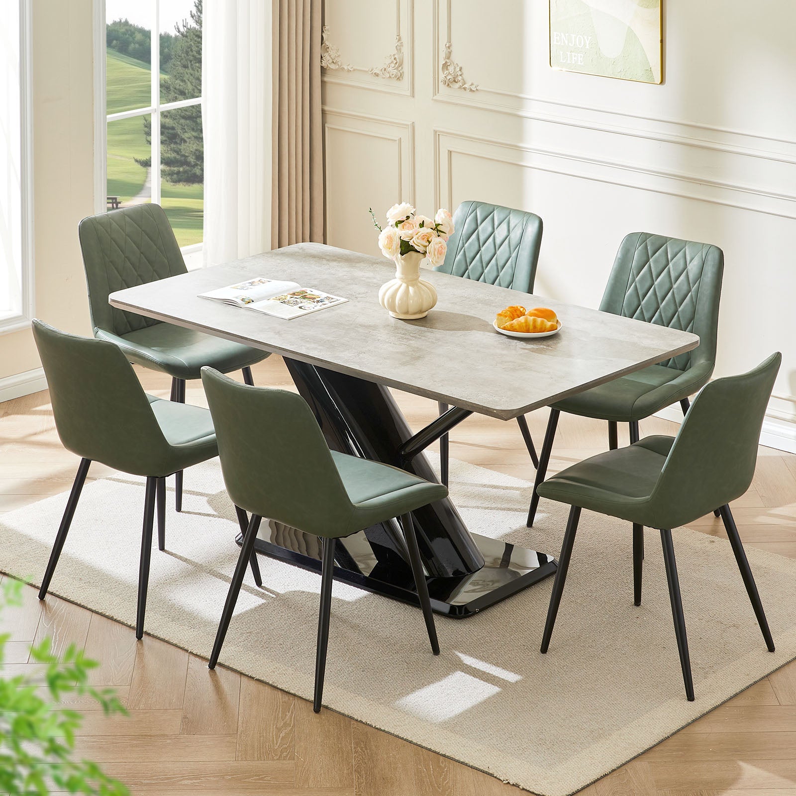 Chaises de salle à manger Kair en similicuir