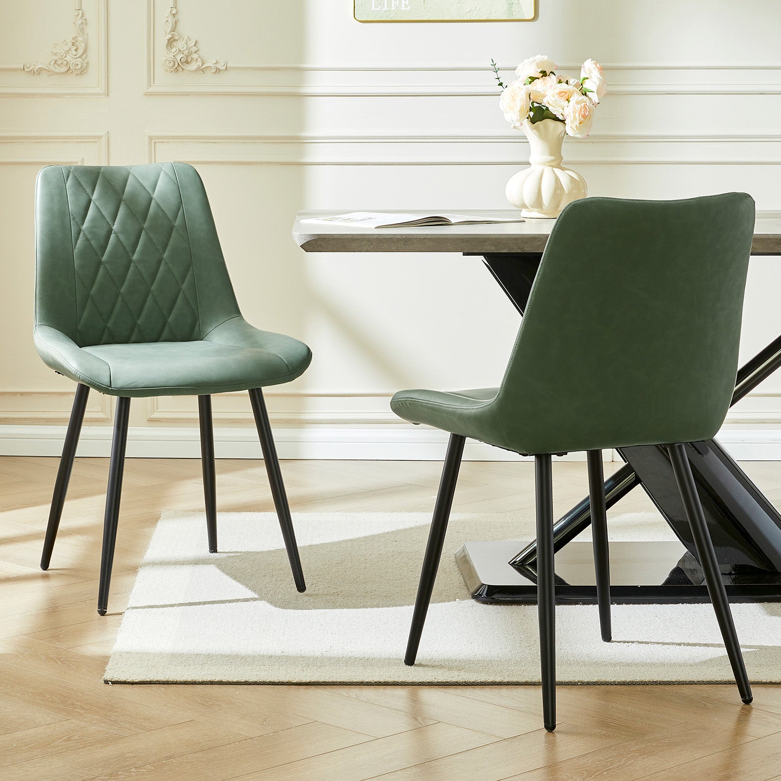 Kair Faux Leather Dining Chairs
