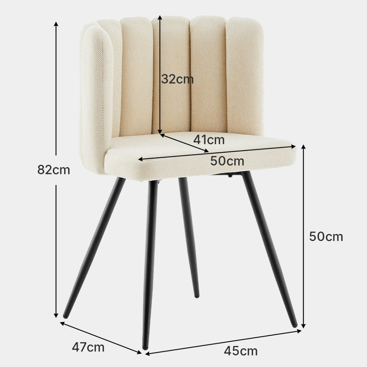 Markland Linen Blend Dining Chair