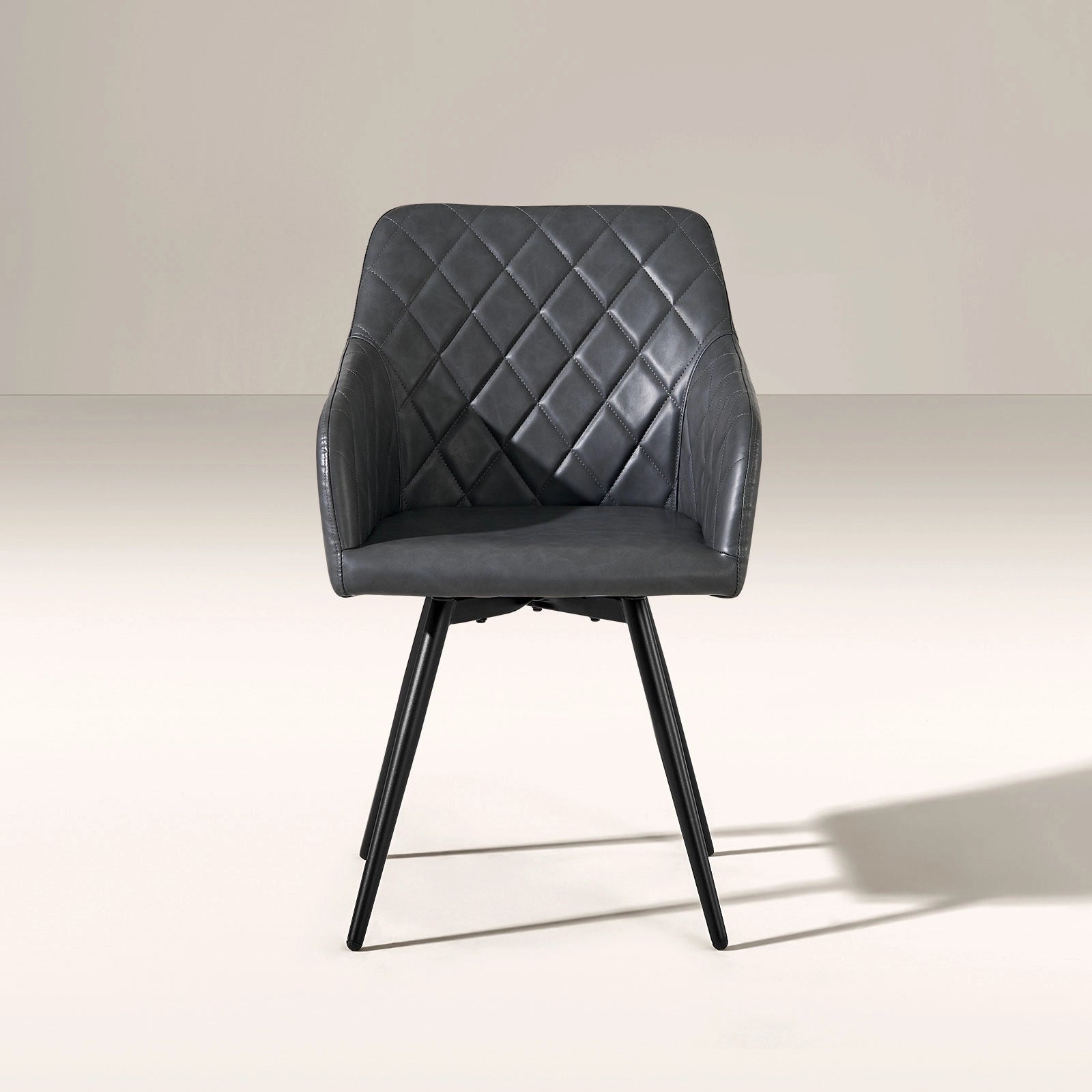 Moree Faux Leather Swivel Chairs