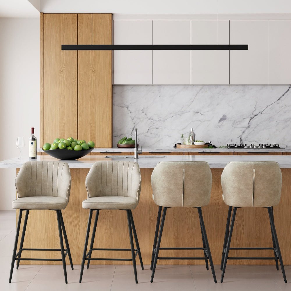 Danforth Faux Leather Bar Stools