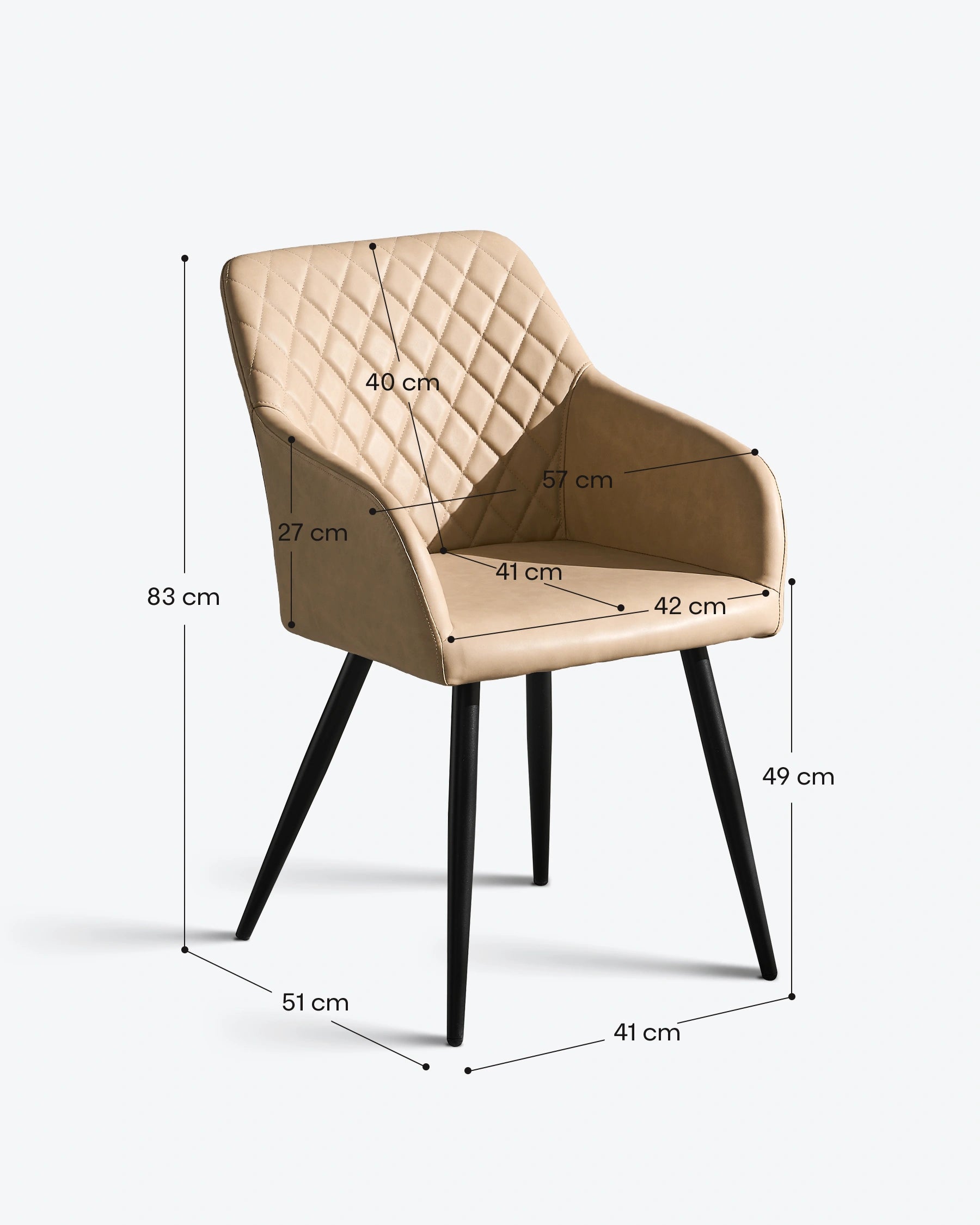 Moree Faux Leather Dining Chairs