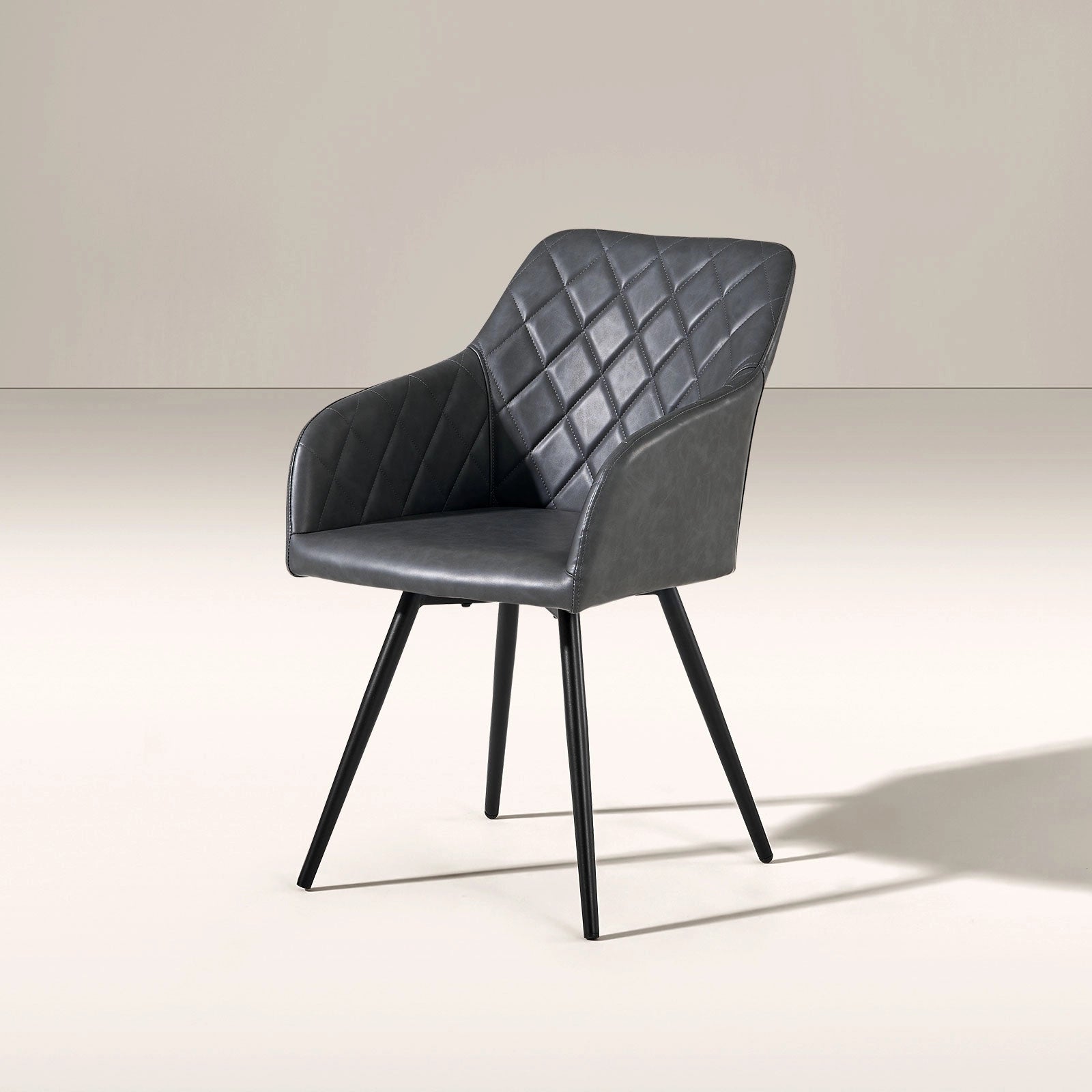 Moree Faux Leather Swivel Chairs