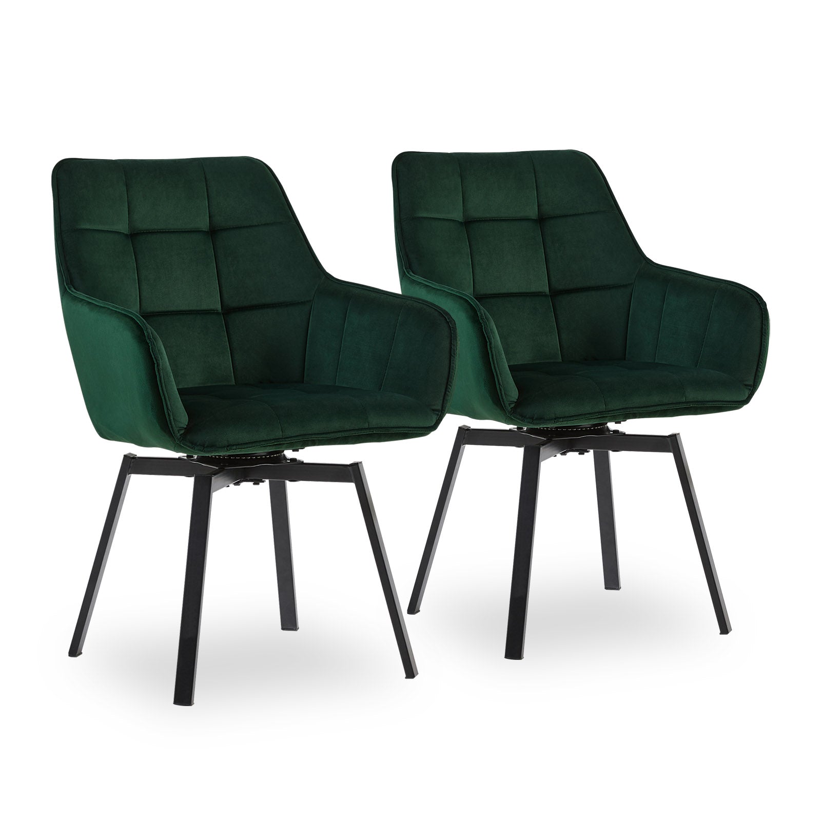 Danyl Velvet Swivel Chairs