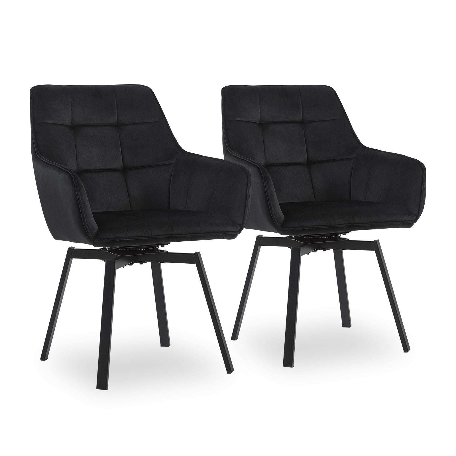 Danyl Velvet Swivel Chairs