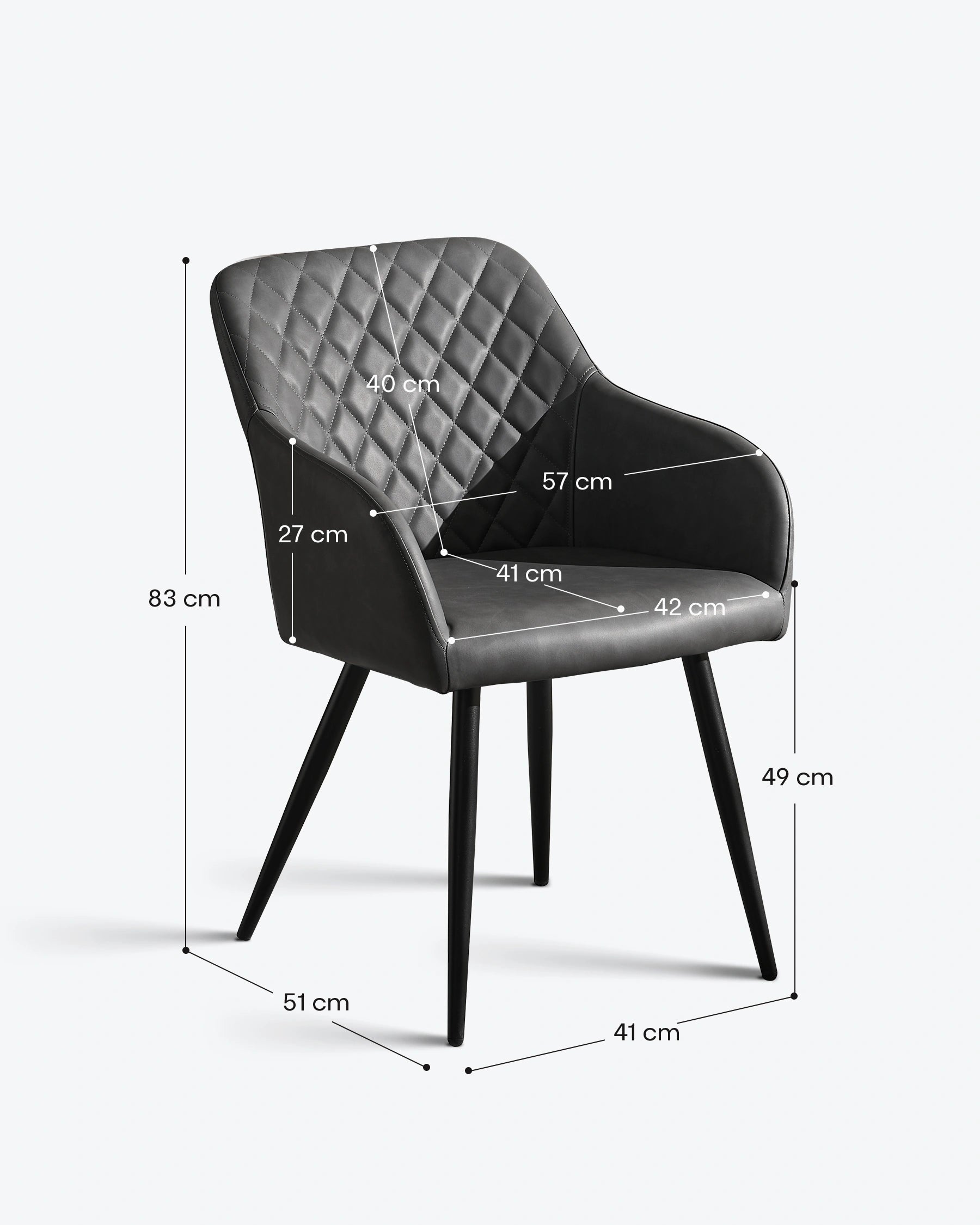 Moree Faux Leather Dining Chairs