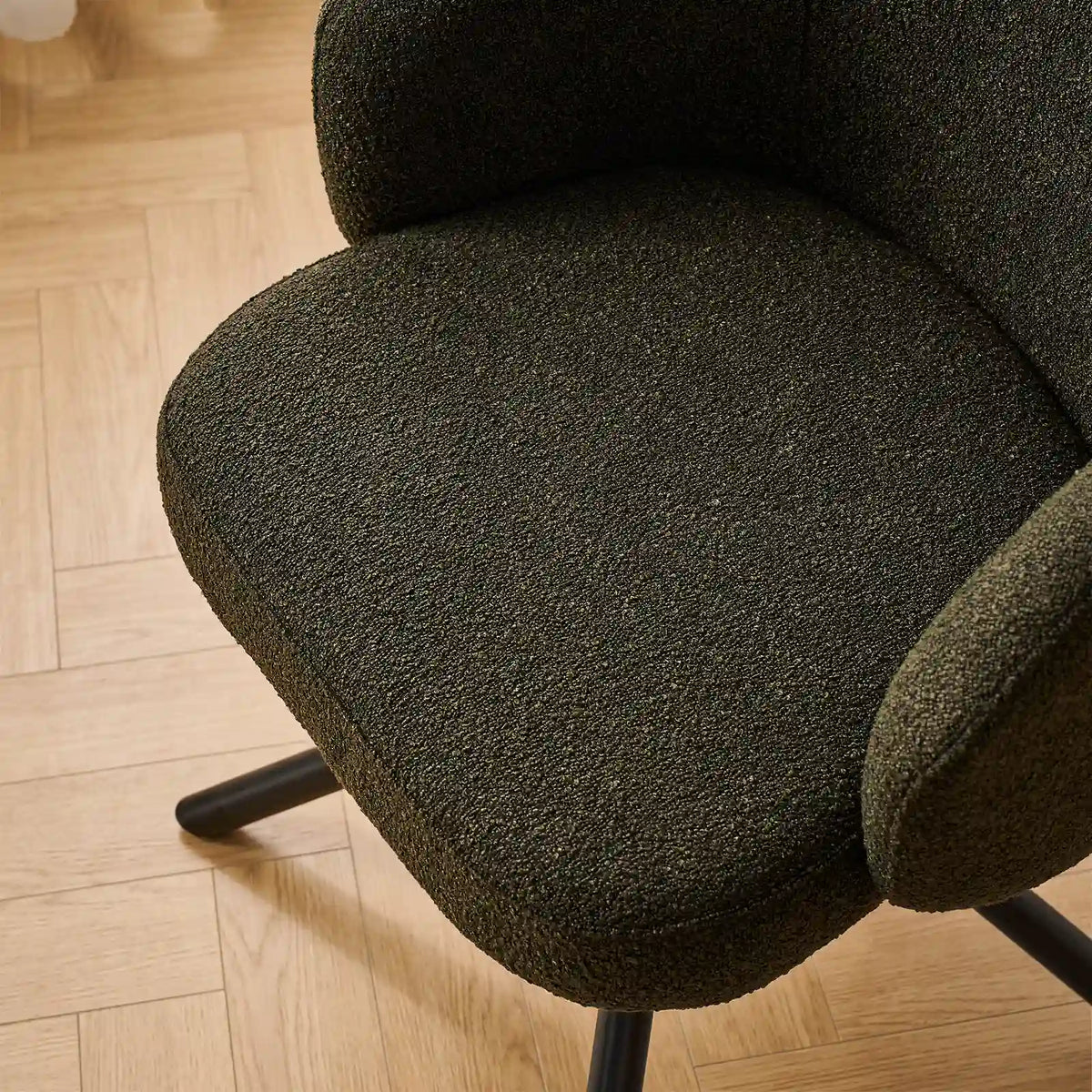 Cleo Bouclé Swivel Chair