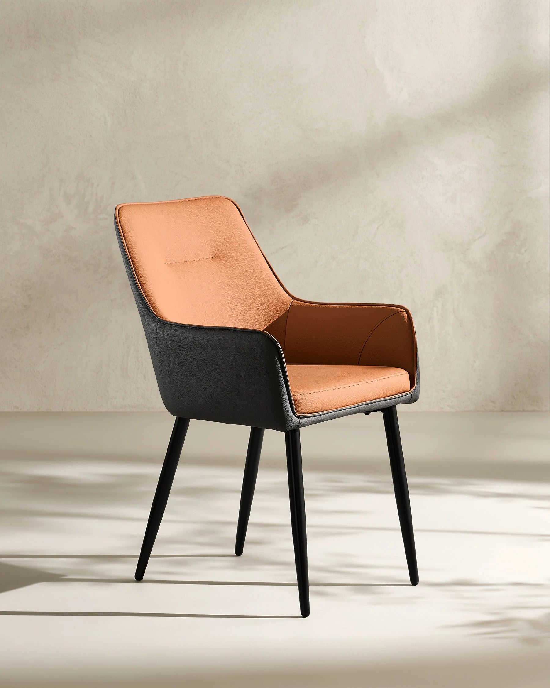 Maxine Two-Tone Faux Leather Dining Chairs