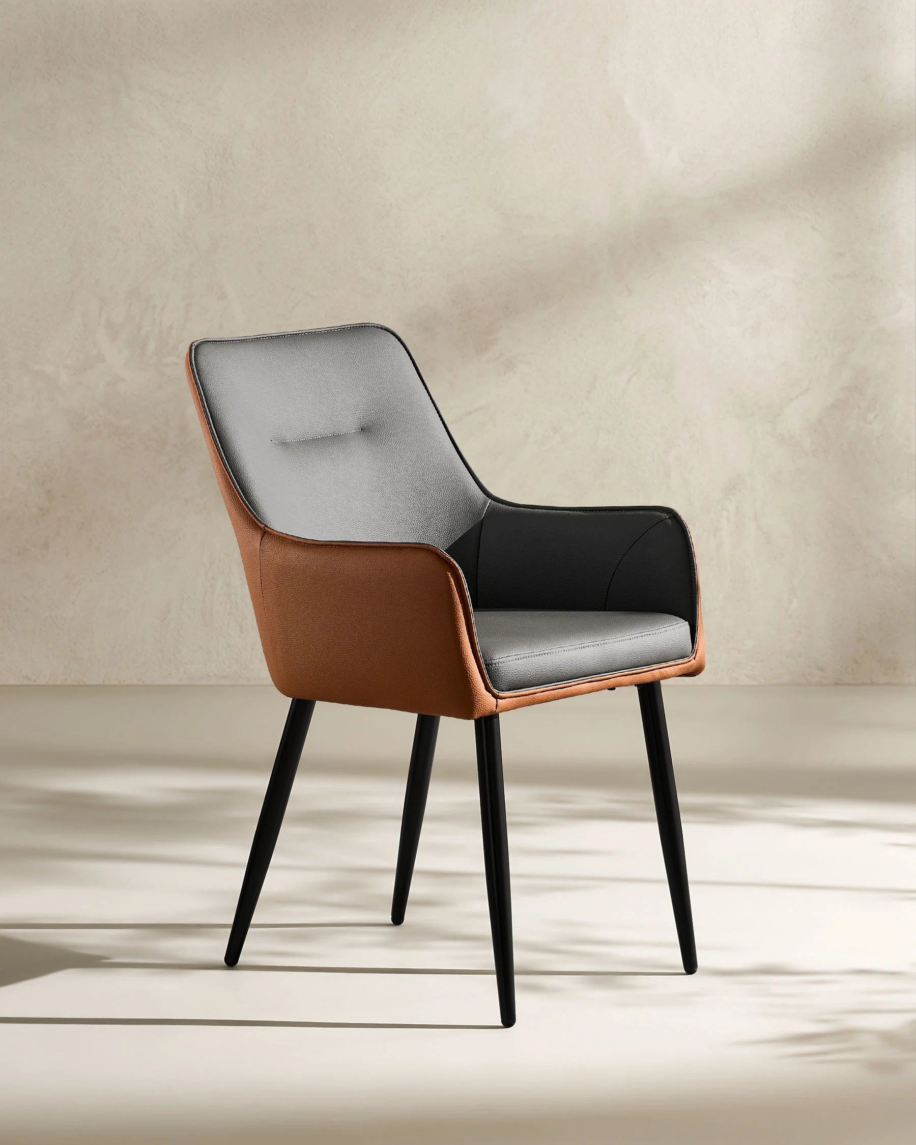 Maxine Two-Tone Faux Leather Dining Chairs