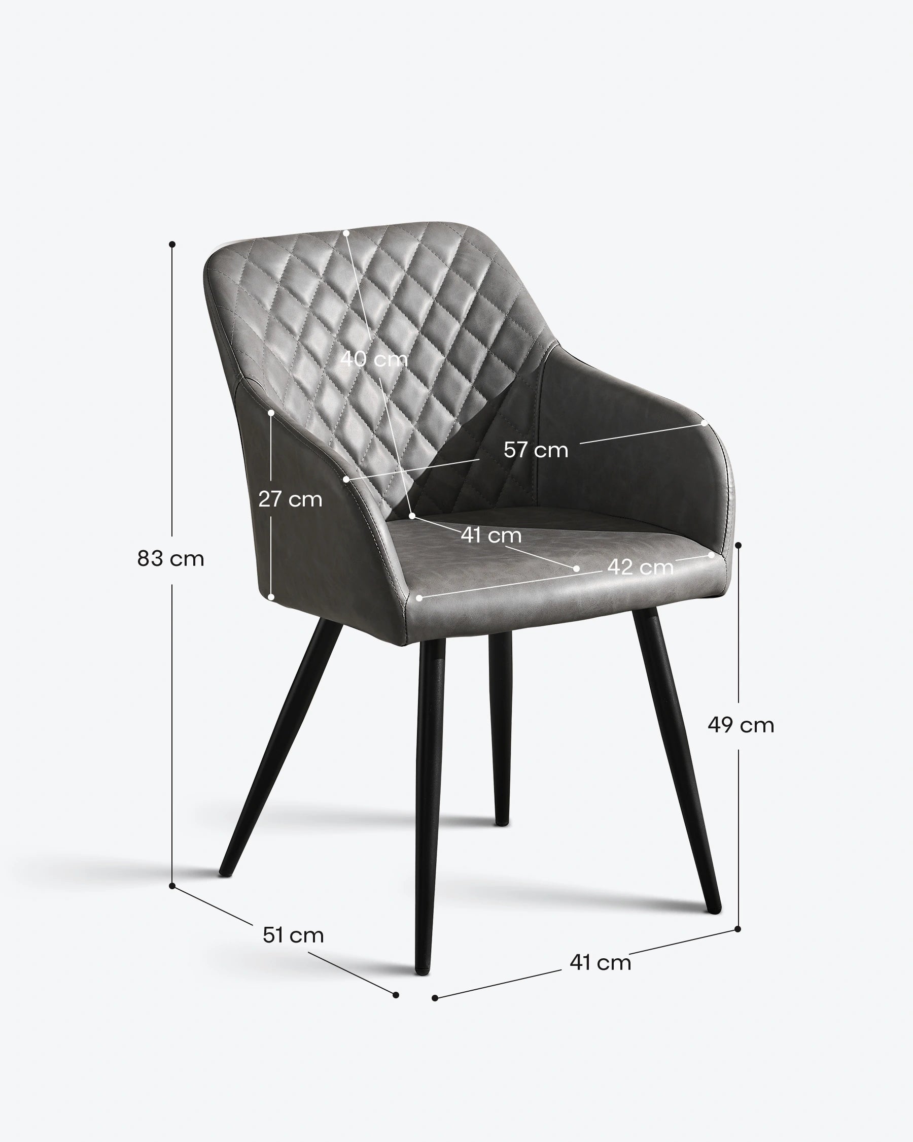 Moree Faux Leather Dining Chairs