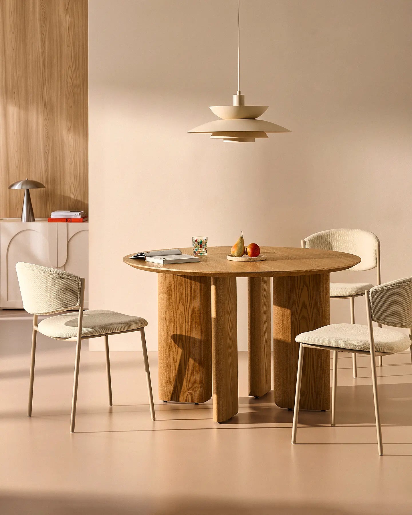 Rowan Cream Linen Blend Dining Chairs