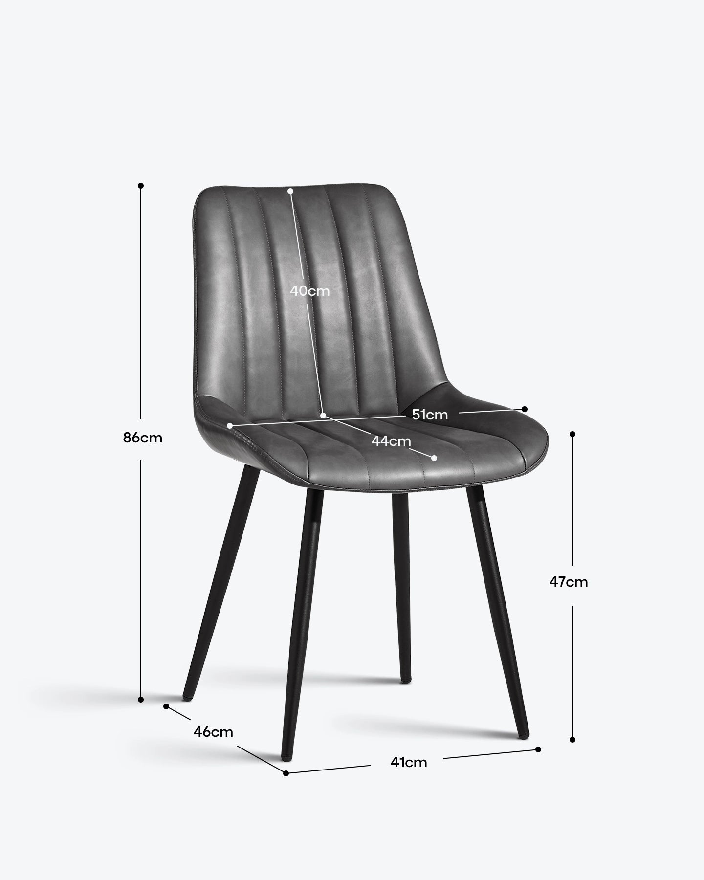 Clair Faux Leather Dining Chairs