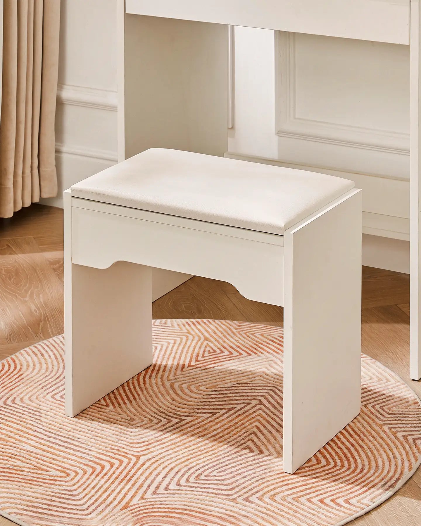 Mona Dressing Table with Sliding Mirror & Hidden Storage