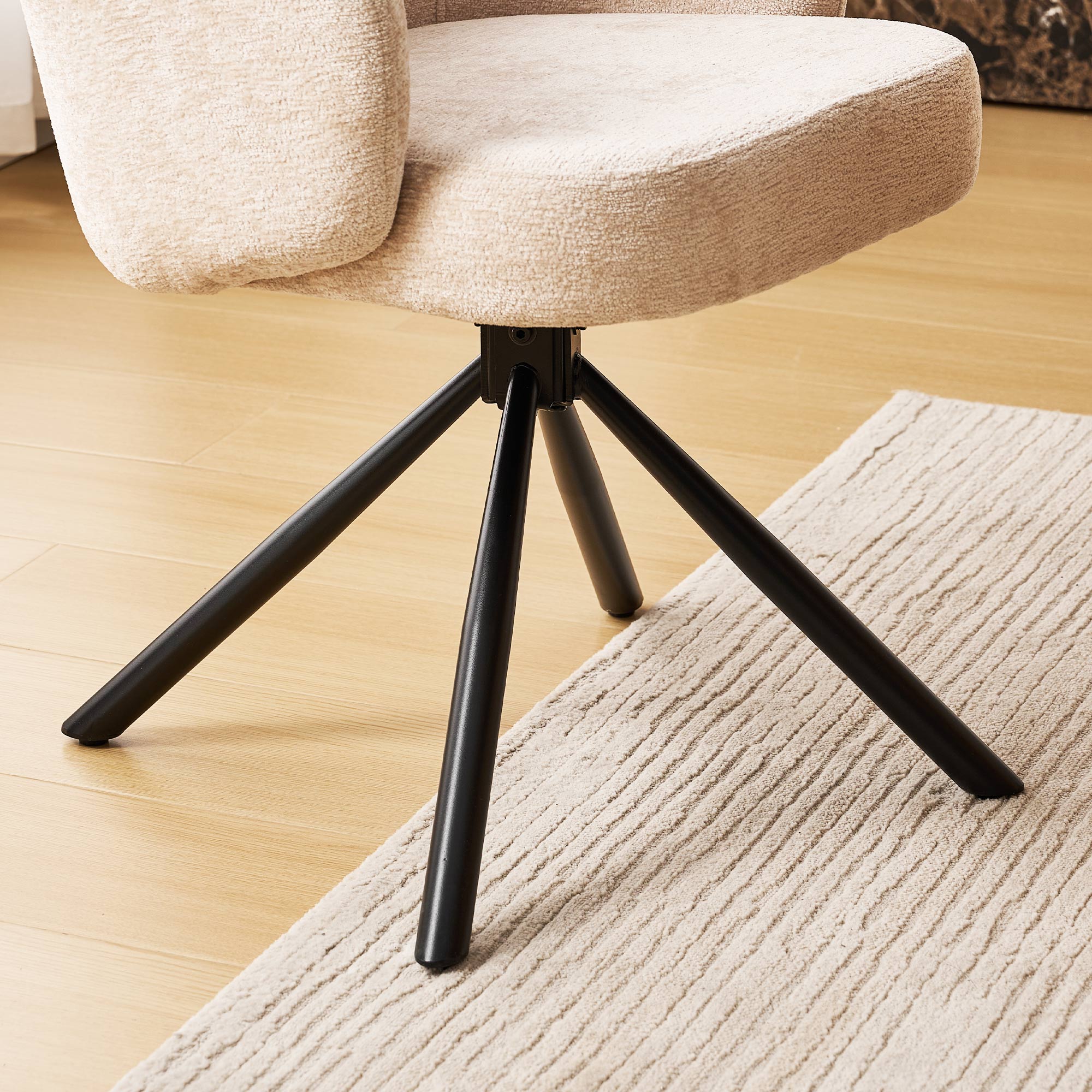 Cleo Chenille Swivel Chair
