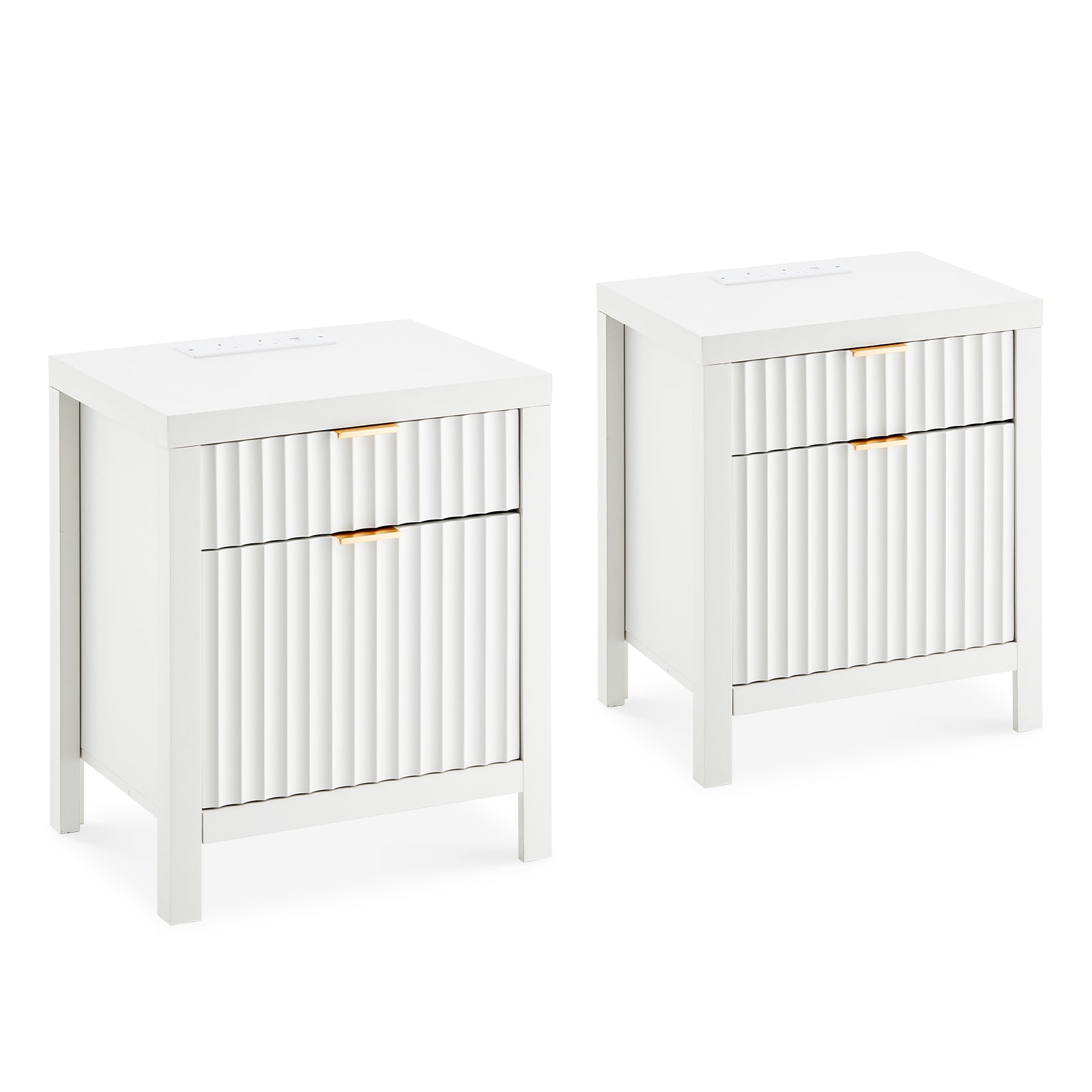 Arden Bedside Table with 2 Drawers