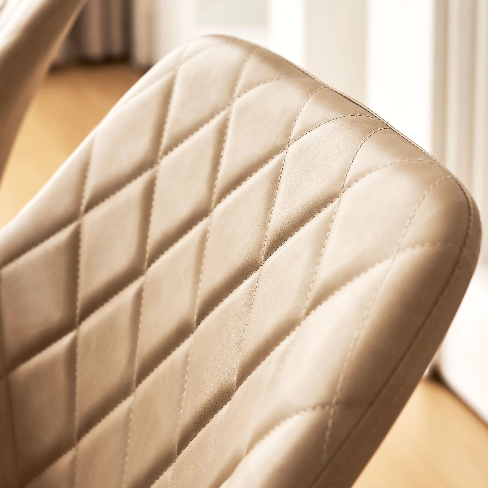 Moree Faux Leather Swivel Chairs