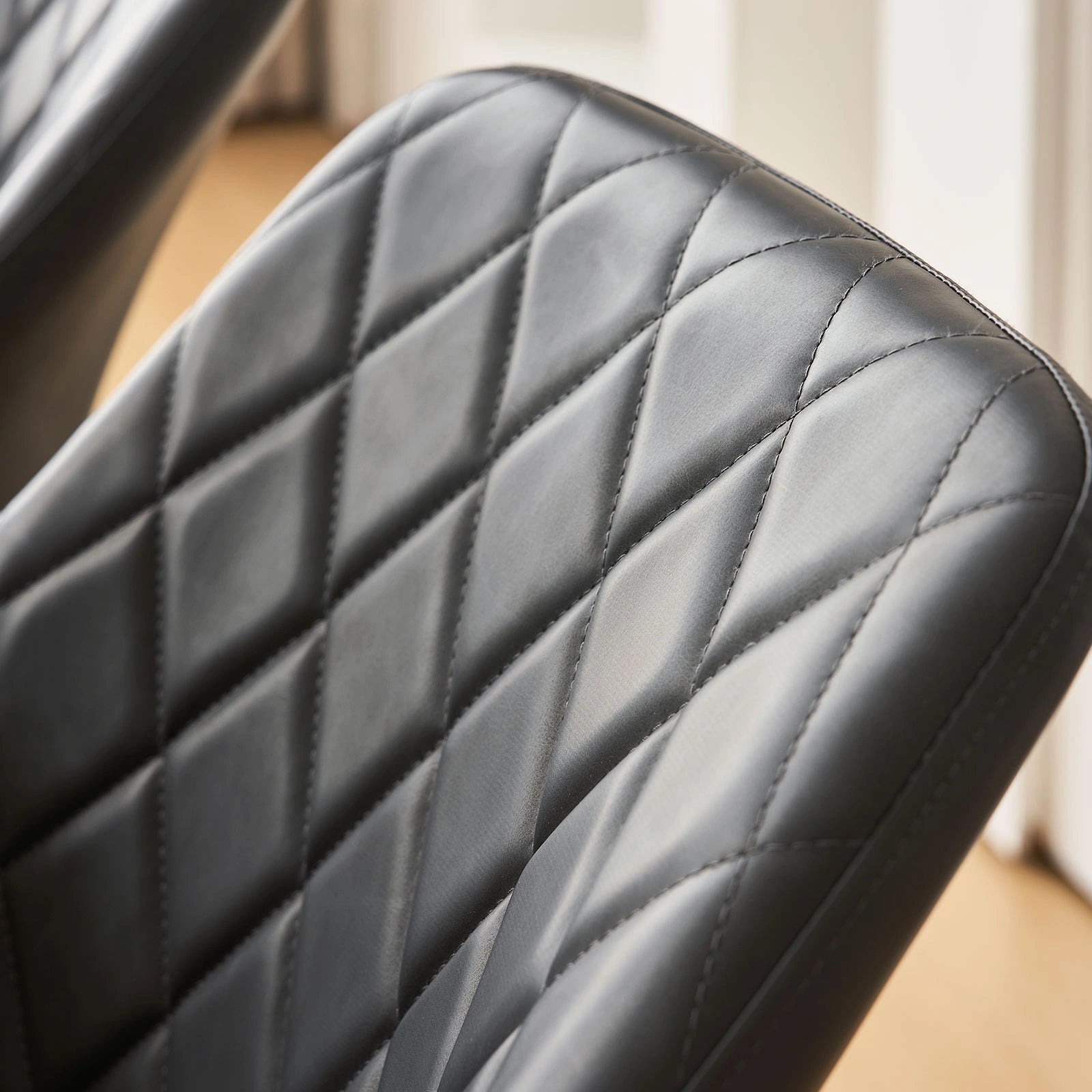 Moree Faux Leather Swivel Chairs