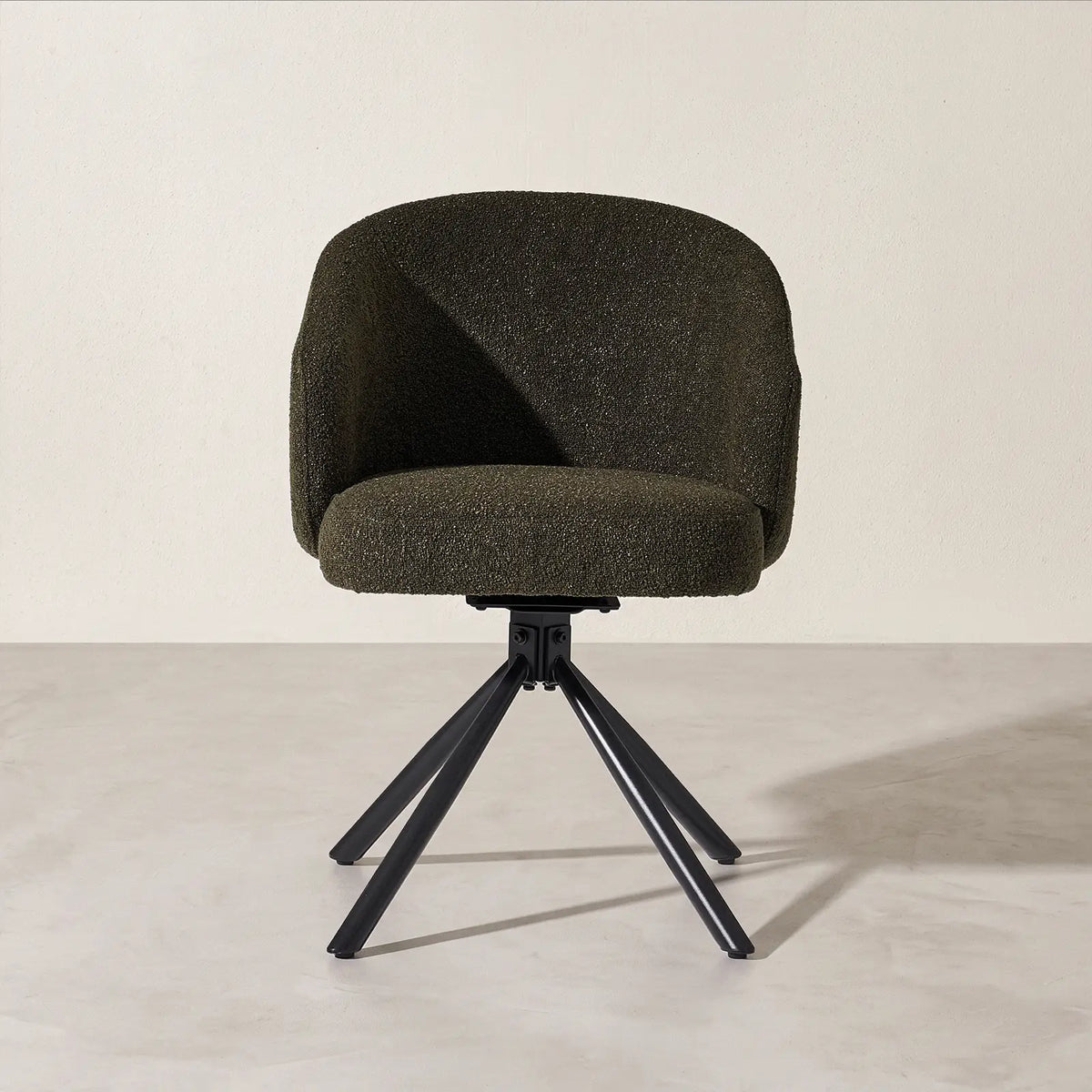 Cleo Bouclé Swivel Chair
