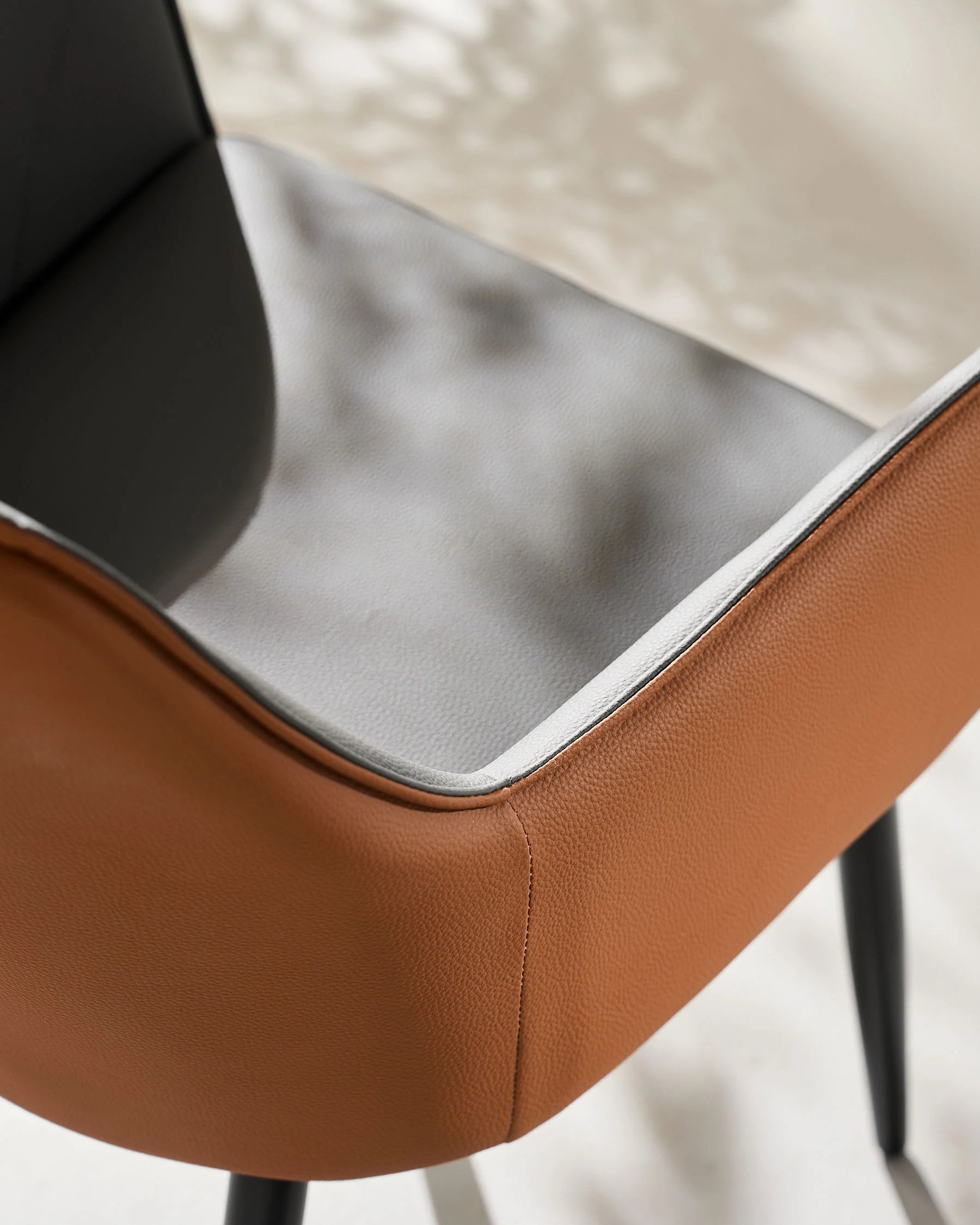 Maxine Two-Tone Faux Leather Dining Chairs