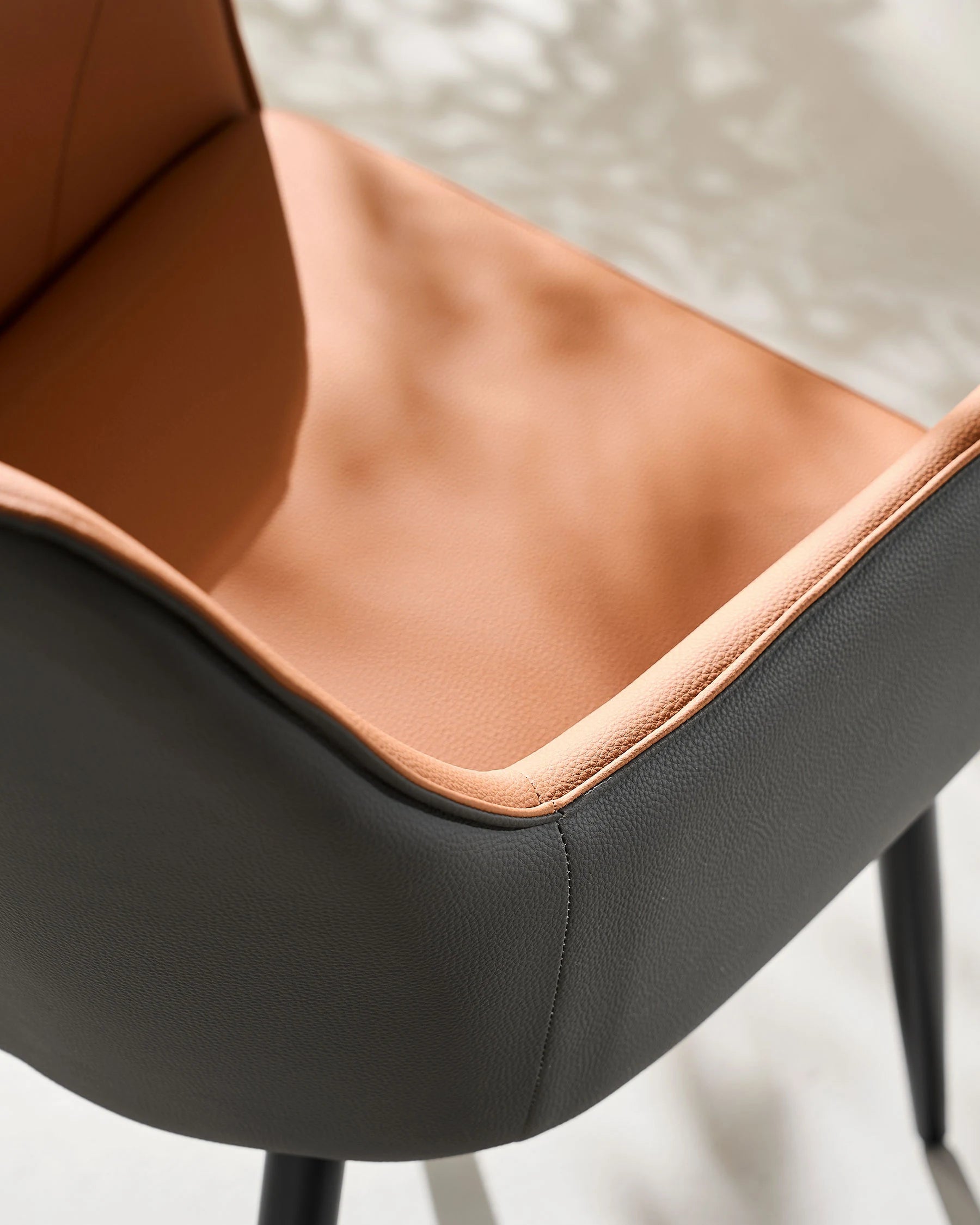 Maxine Two-Tone Faux Leather Dining Chairs
