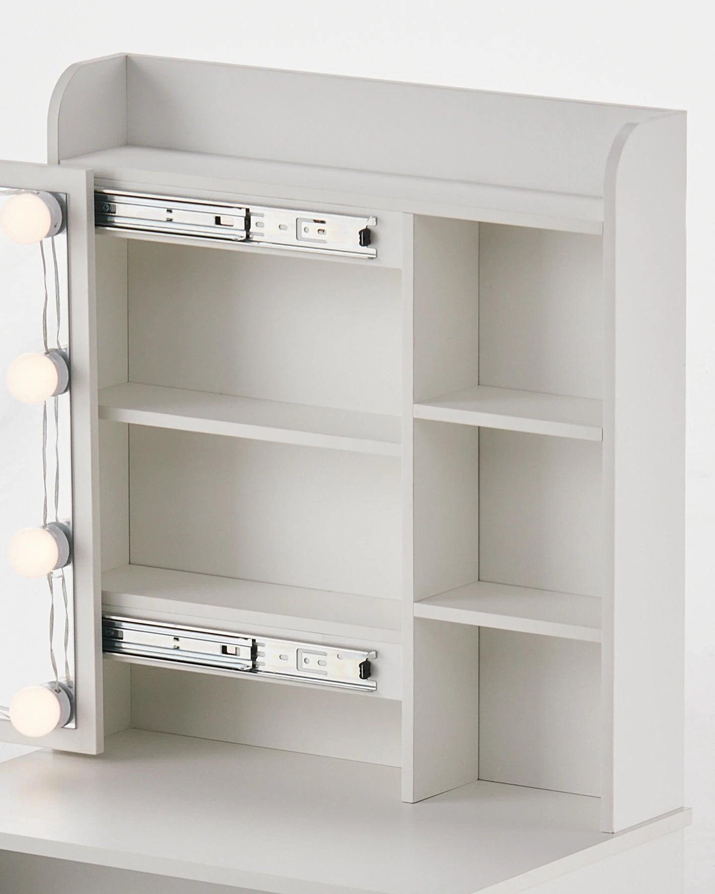 Mona Dressing Table with Sliding Mirror & Hidden Storage