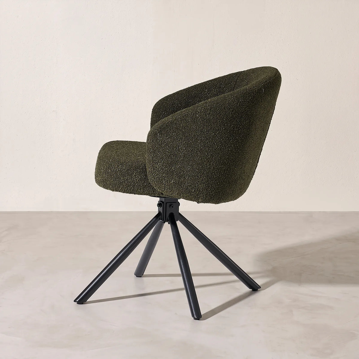 Cleo Bouclé Swivel Chair