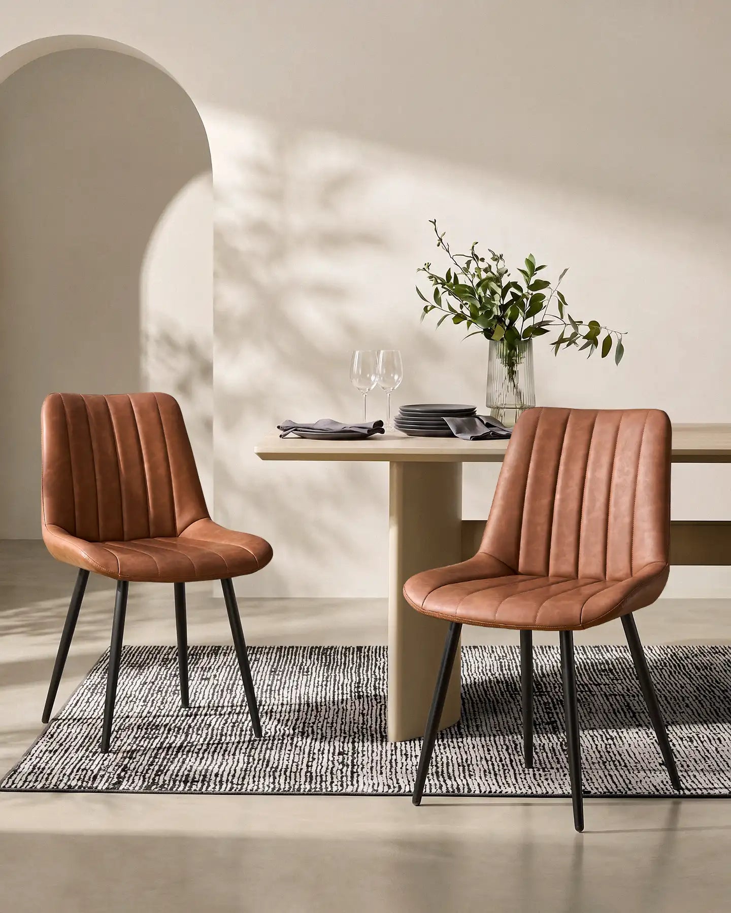 Clair Faux Leather Dining Chairs