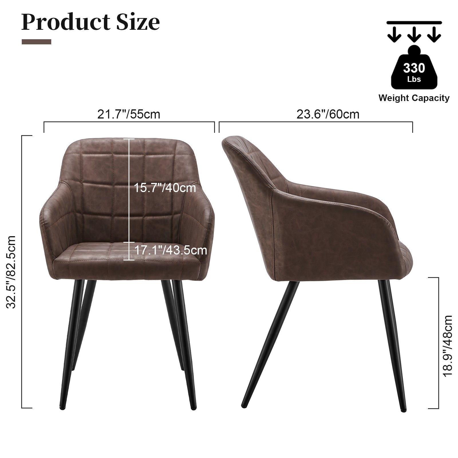 Bloor Faux Leather Dining Chairs