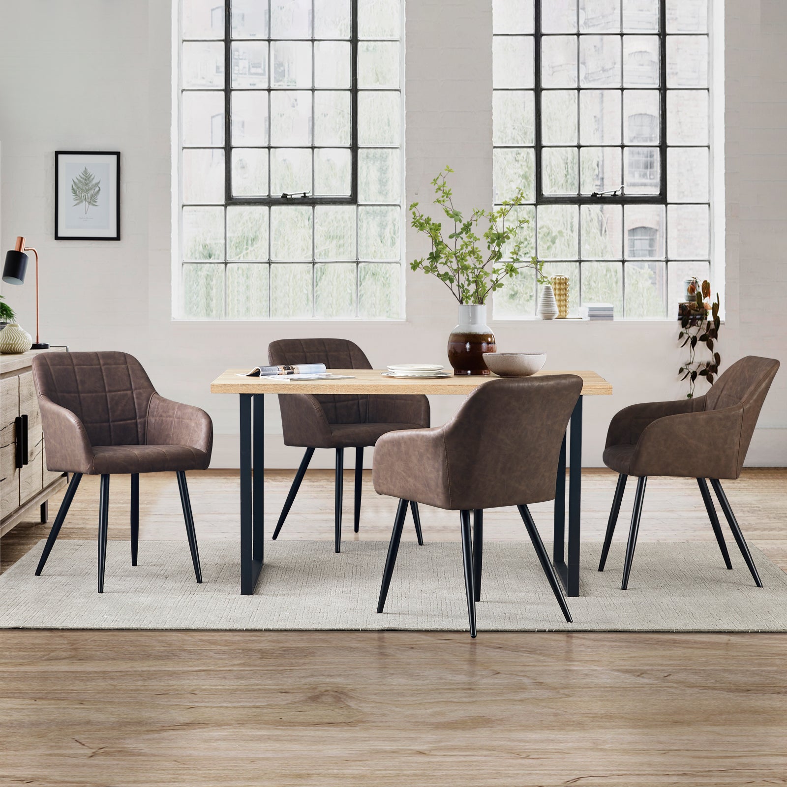 Bloor Faux Leather Dining Chairs
