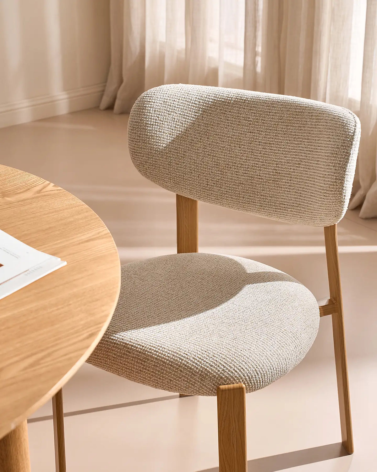 Bramley Beige Chenille Dining Chairs
