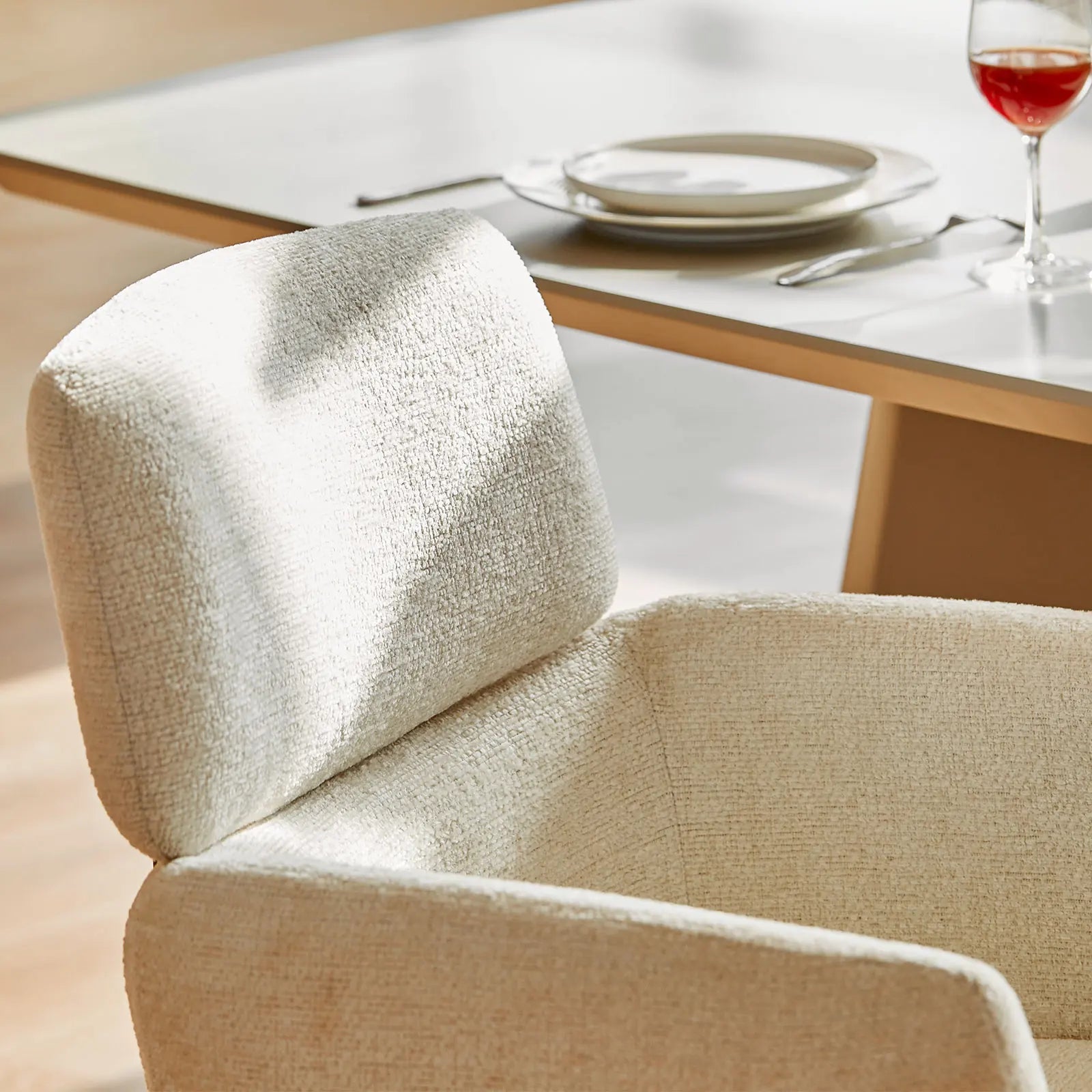 Castoro Chenille Swivel Chair