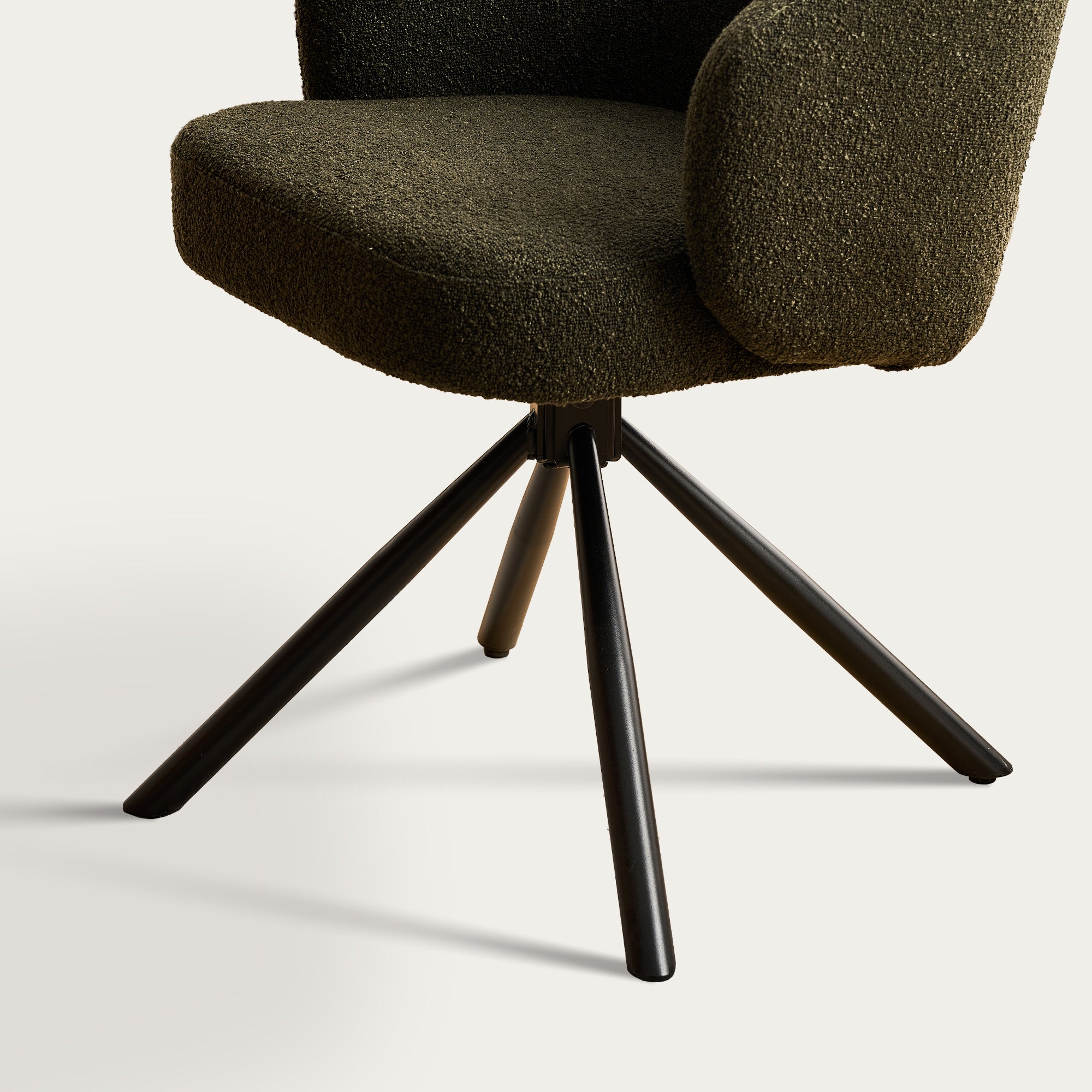 Cleo Bouclé Swivel Chair