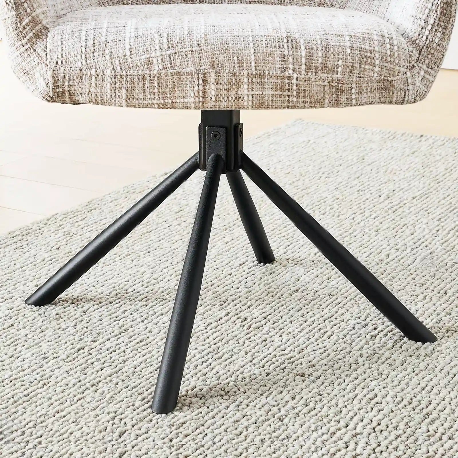 Clarice Chenille Swivel Chair