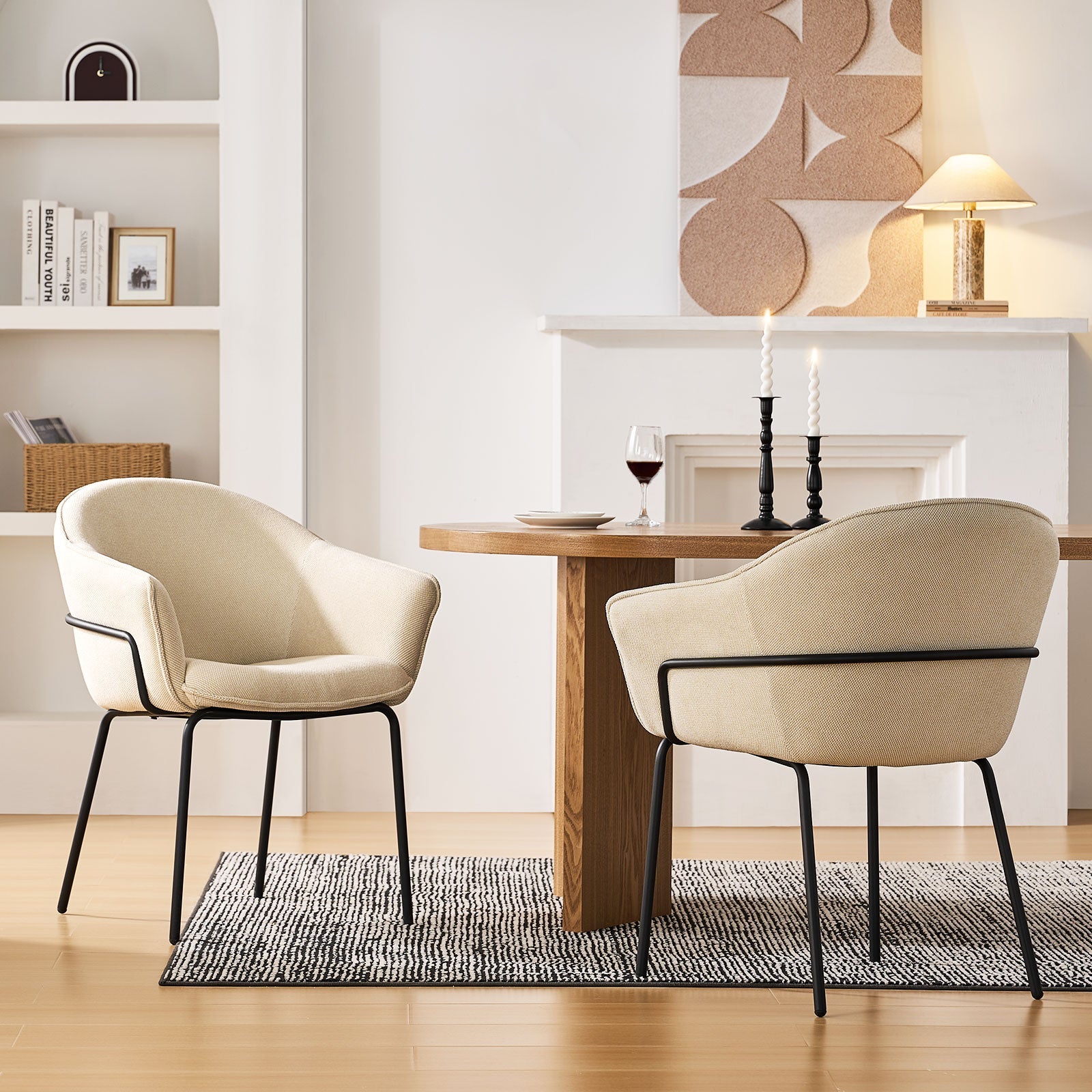 Clorice Linen Blend Accent Dining Chair