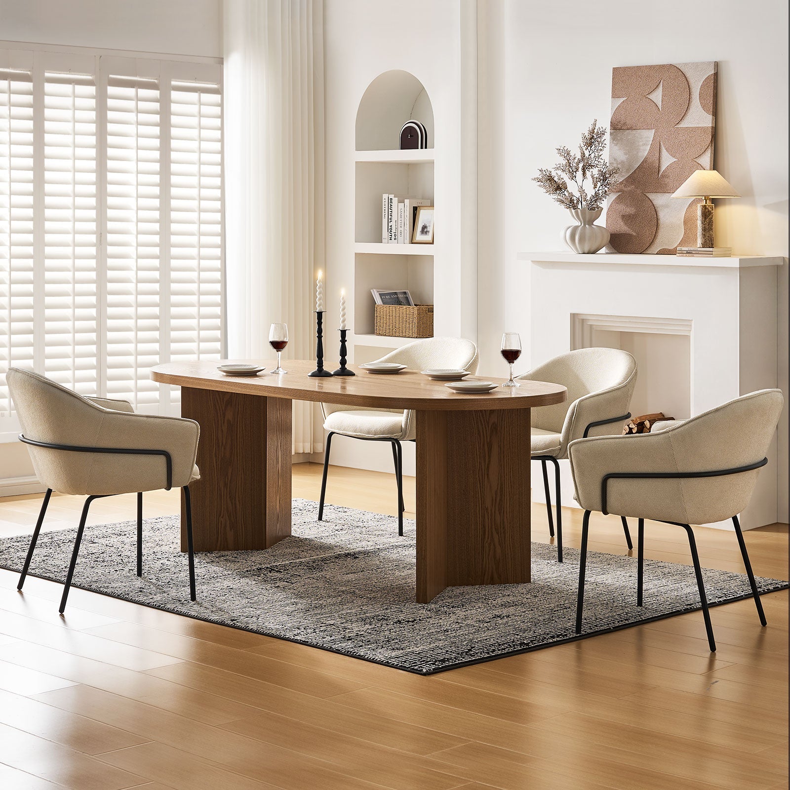 Clorice Linen Blend Accent Dining Chair