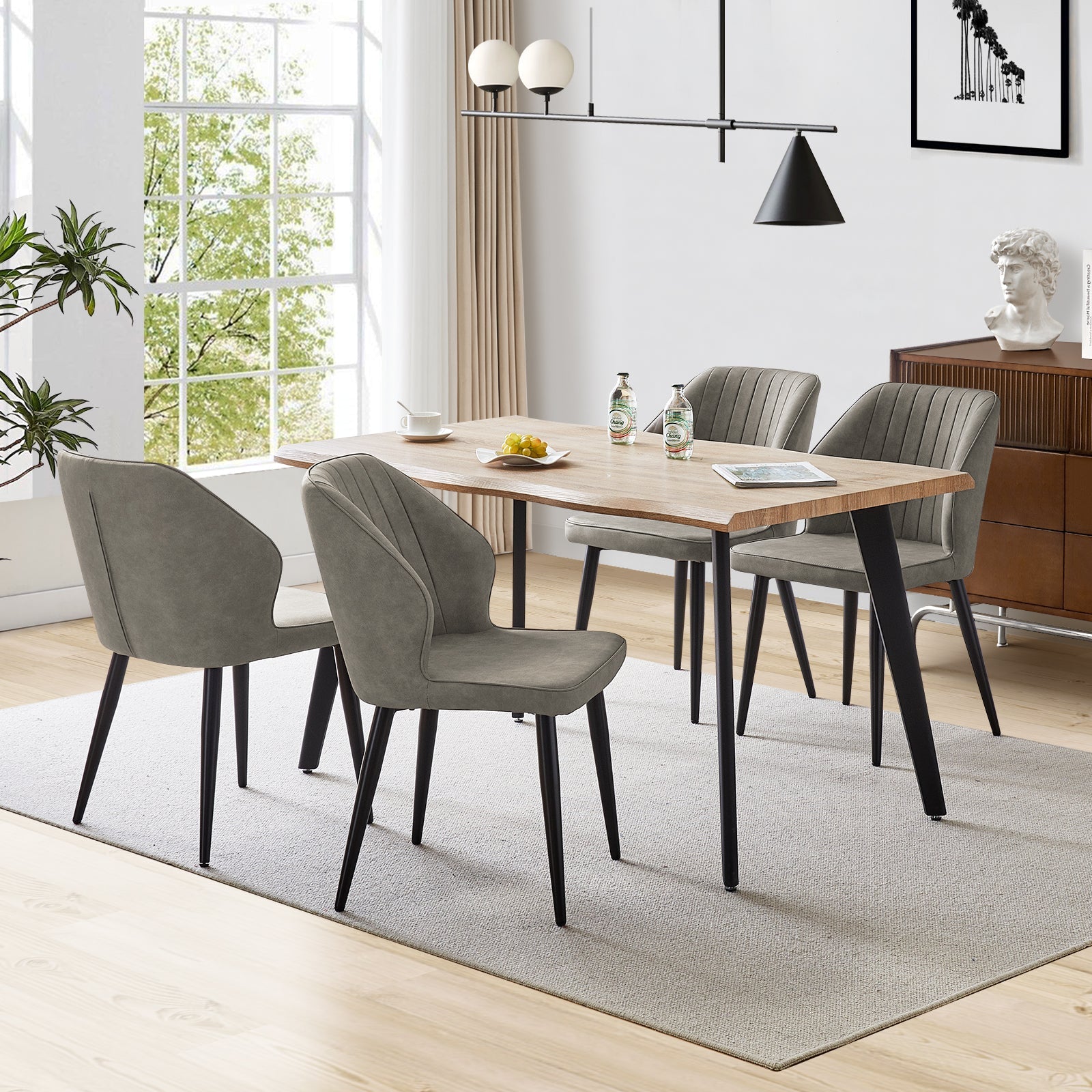 Danforth Faux Leather Dining Chairs
