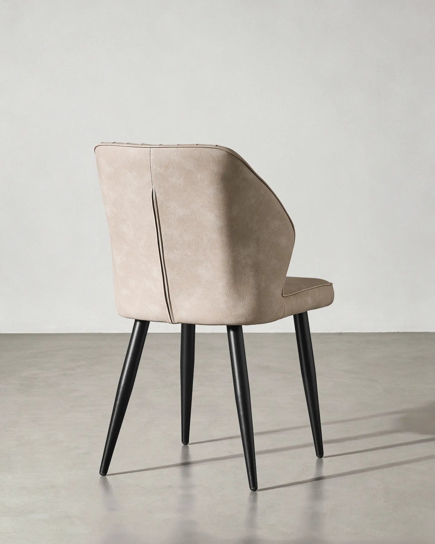 Danforth Beige Dining Chair with High-Quality Faux Leather Upholstery