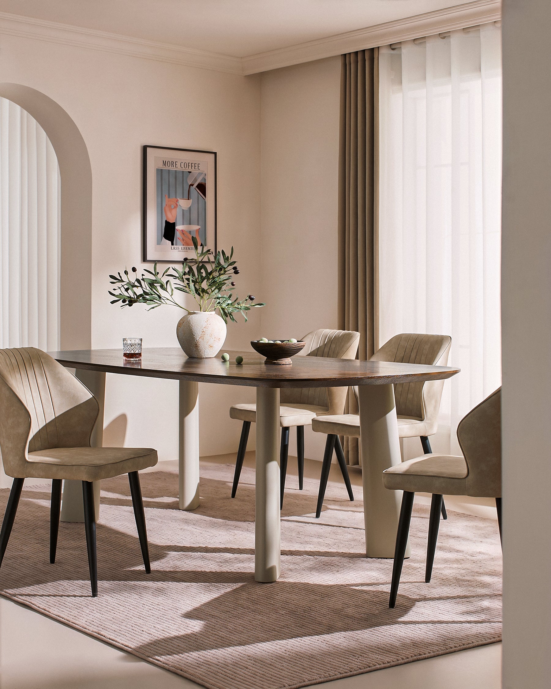 Danforth Faux Leather Dining Chairs