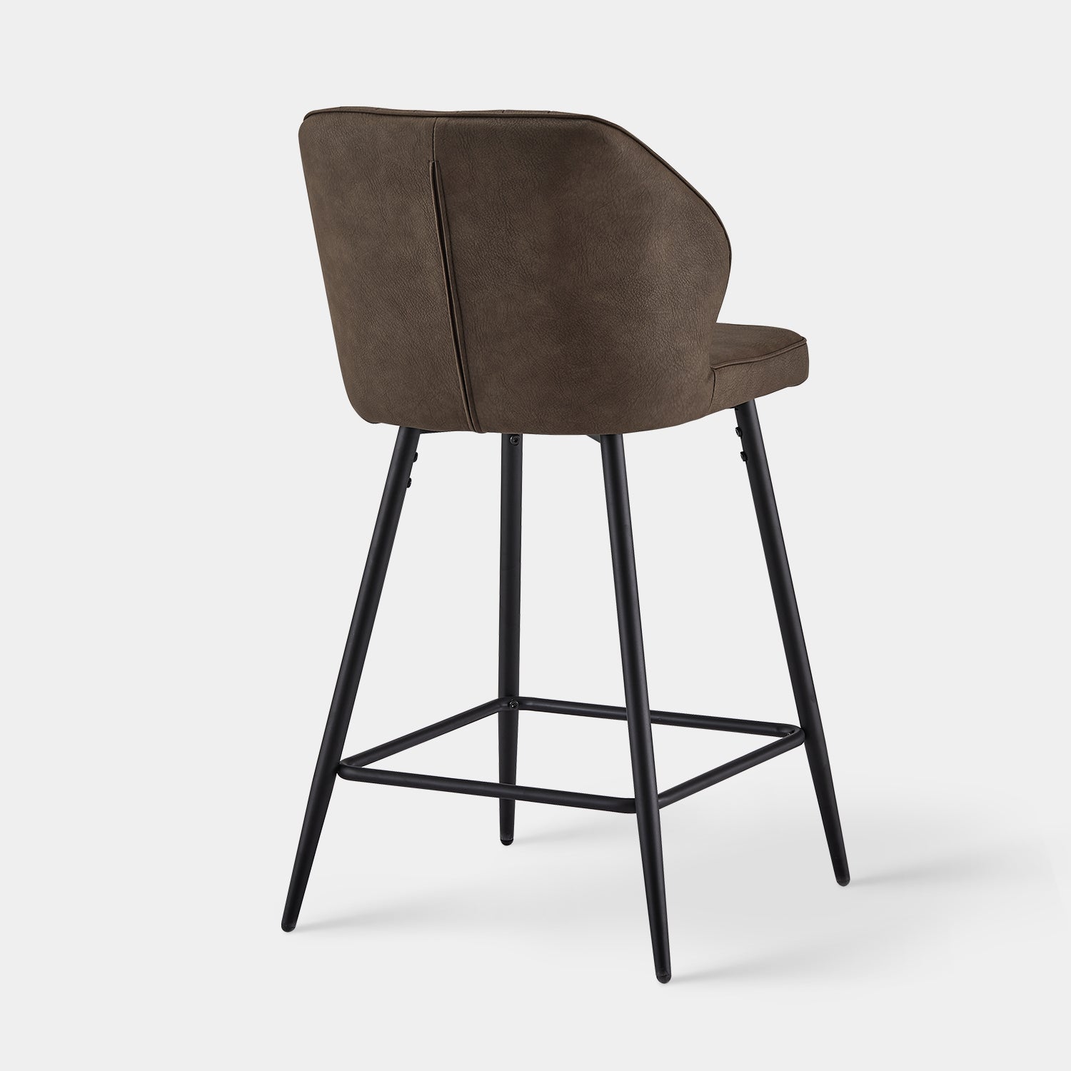 Danforth Faux Leather Bar Stool 65 cm in Brown