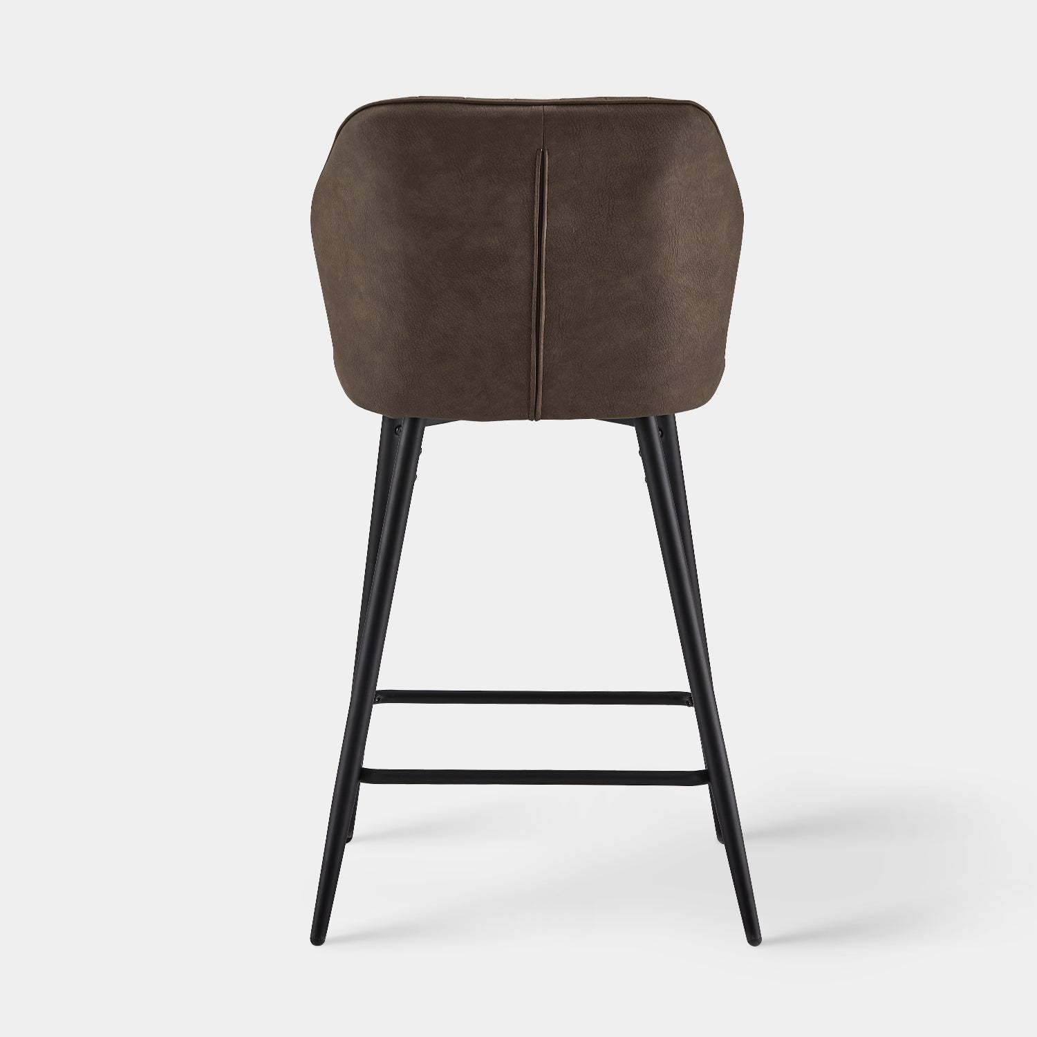 Danforth Faux Leather Bar Stool 65 cm in Brown