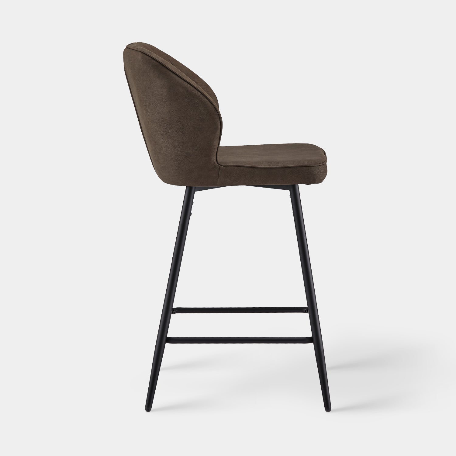 Danforth Faux Leather Bar Stool 65 cm in Brown