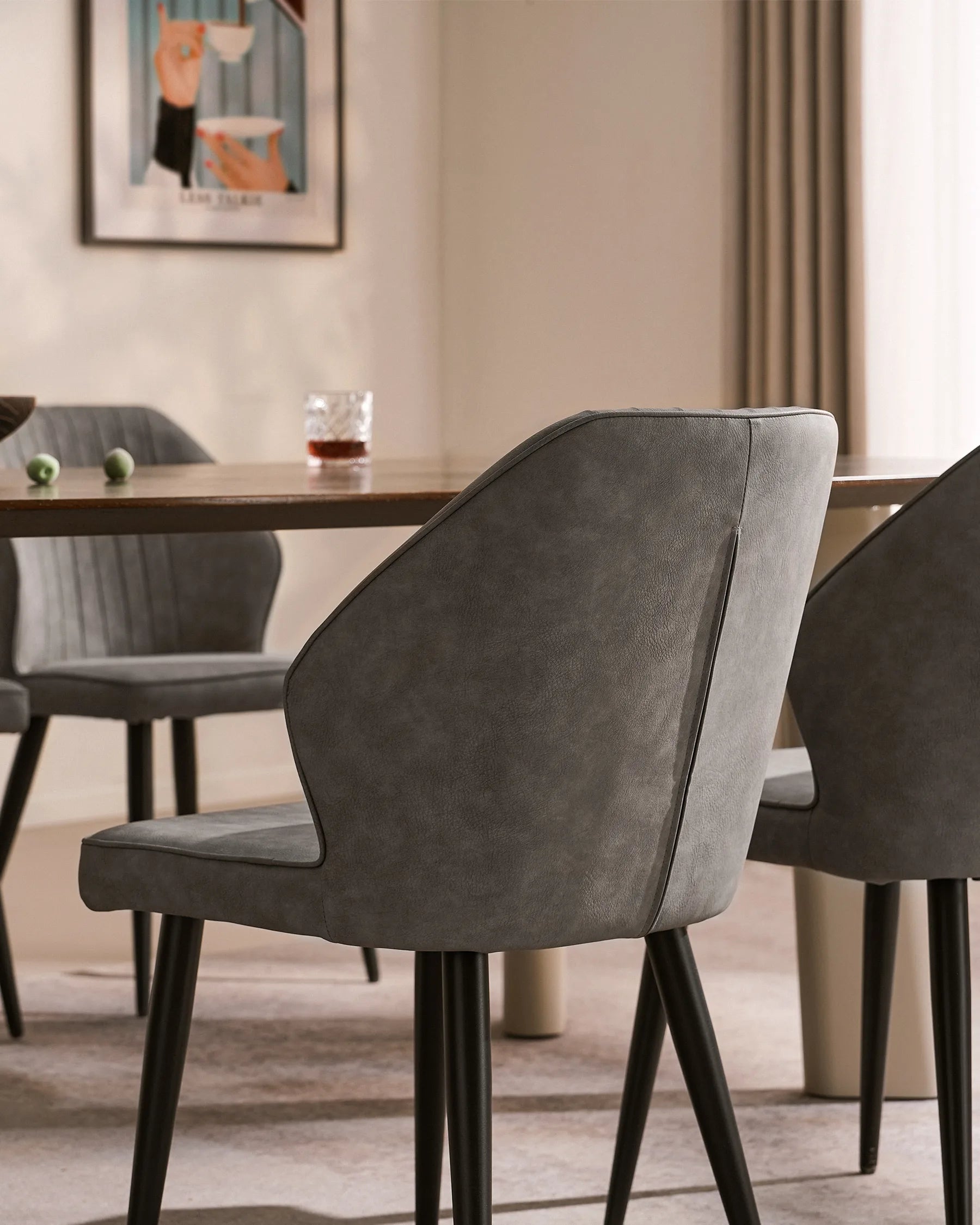 Danforth Faux Leather Dining Chairs