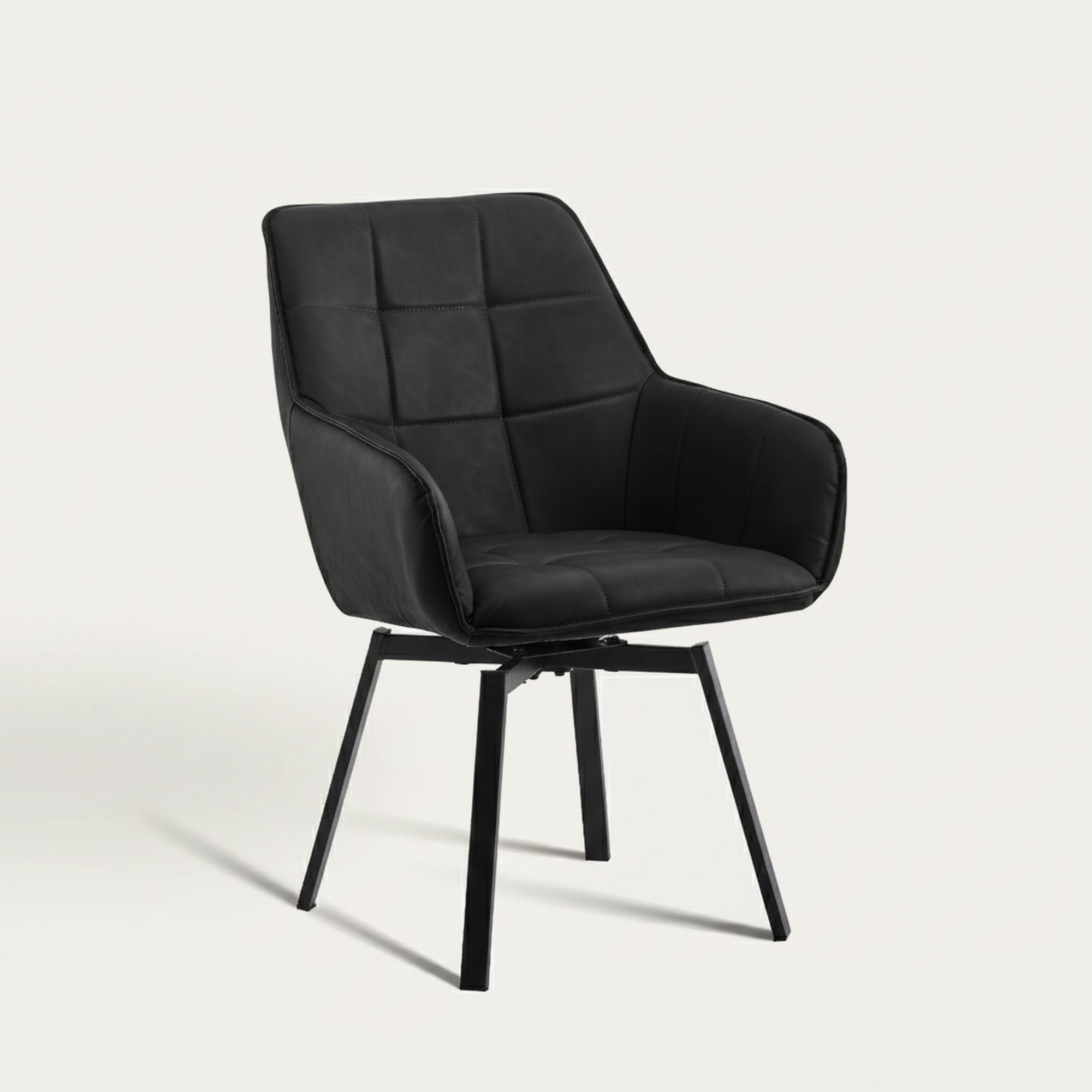 Danyl Faux Leather Swivel Chairs