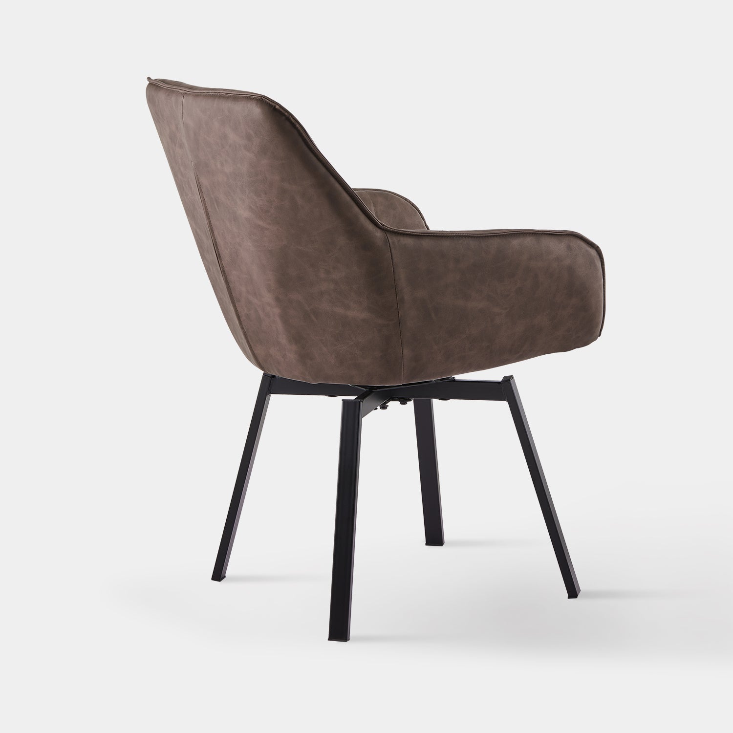 Danyl Faux Leather Swivel Chairs