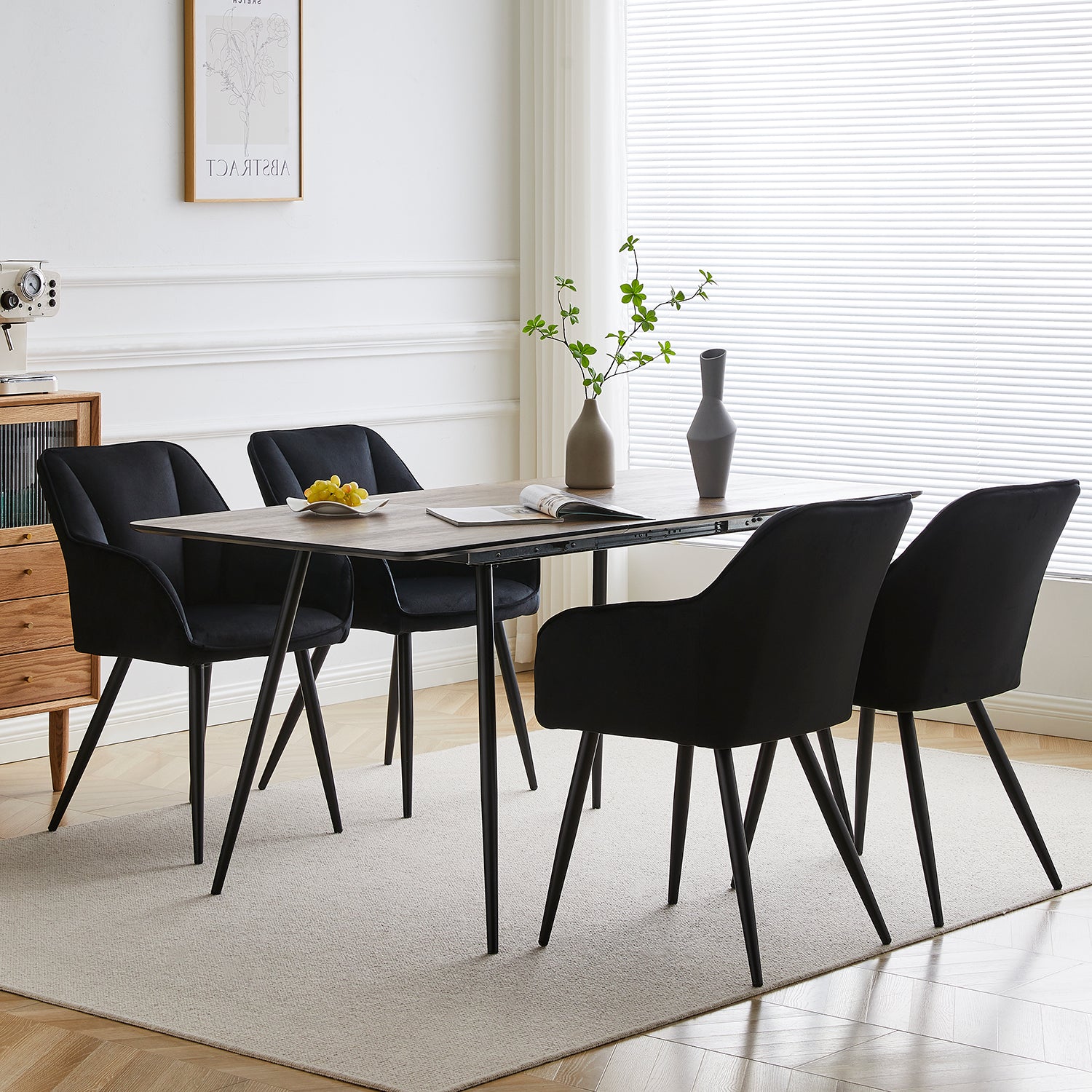 Earven Velvet Dining Chairs