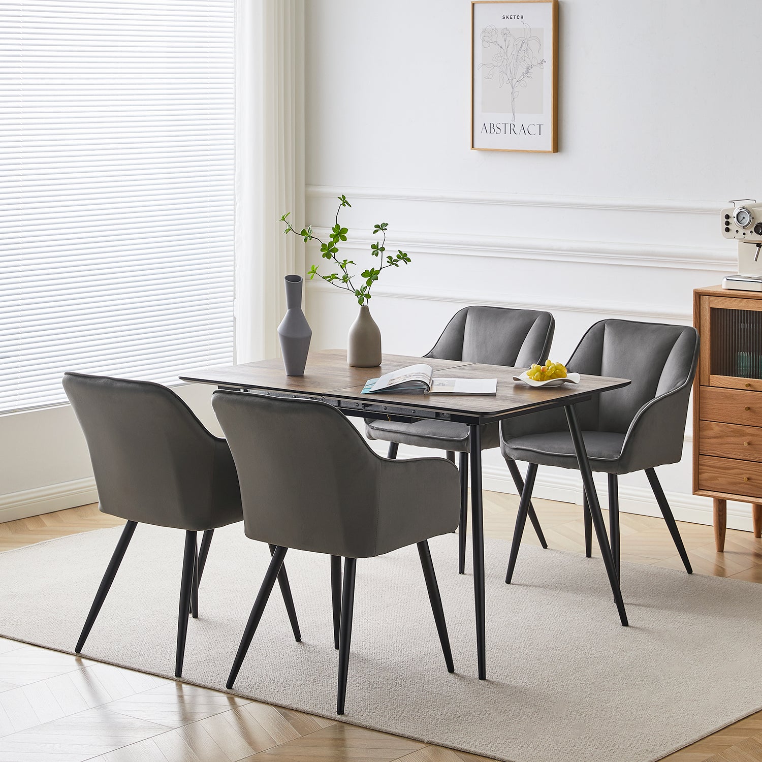 Earven Velvet Dining Chairs