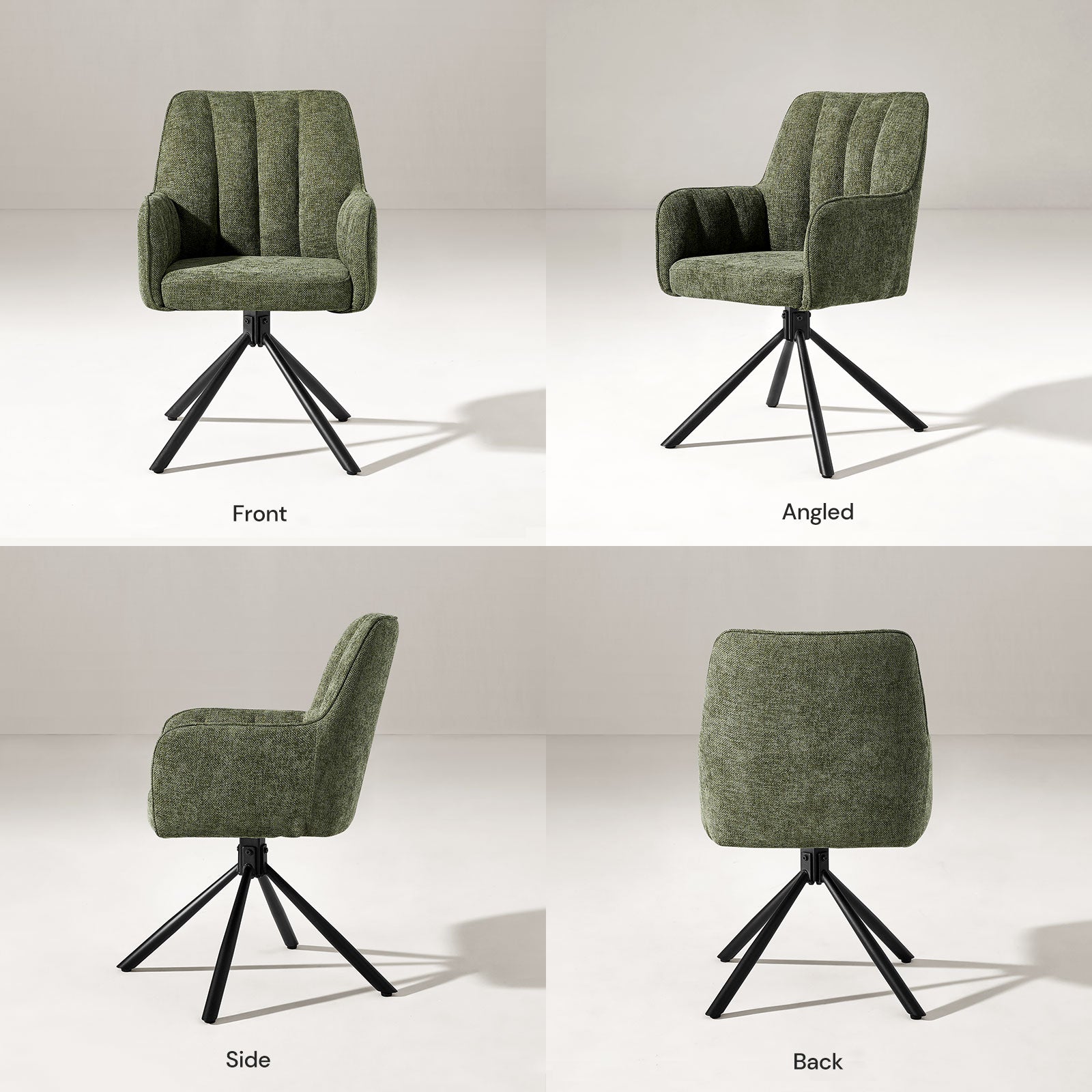Eloise Linen Blend Swivel Chair